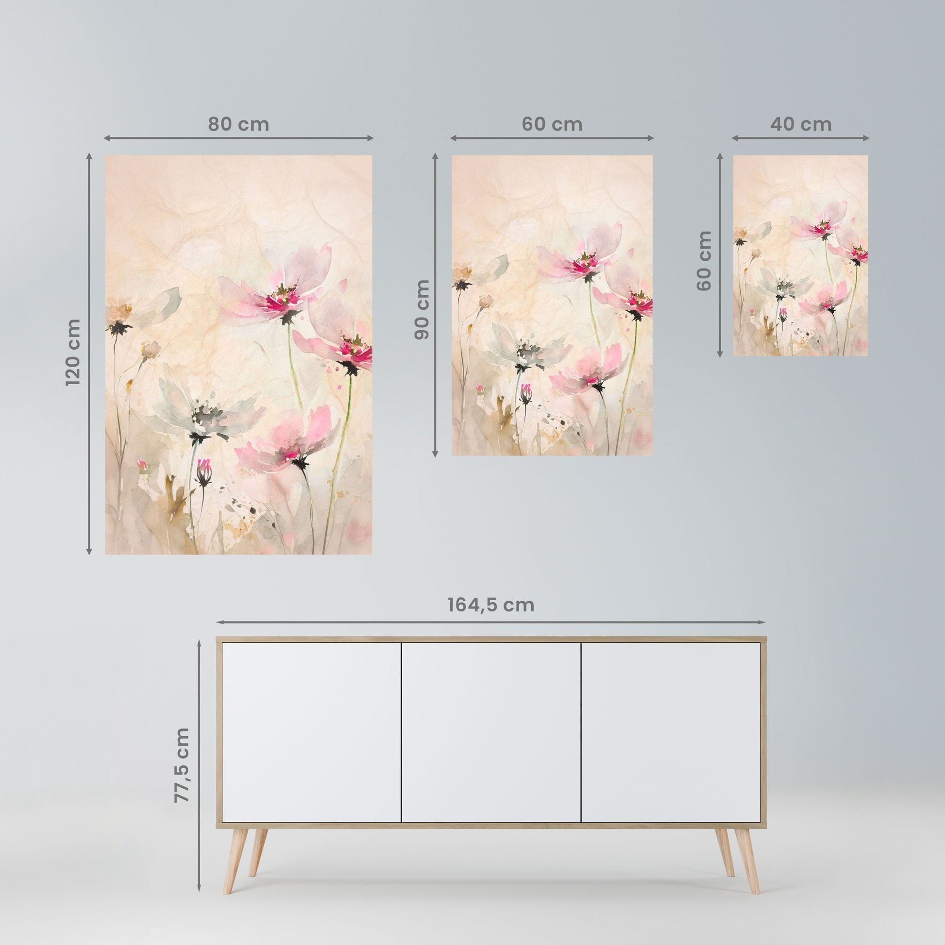 Affiche verticale autocollante PAINTED LIGHTNESS