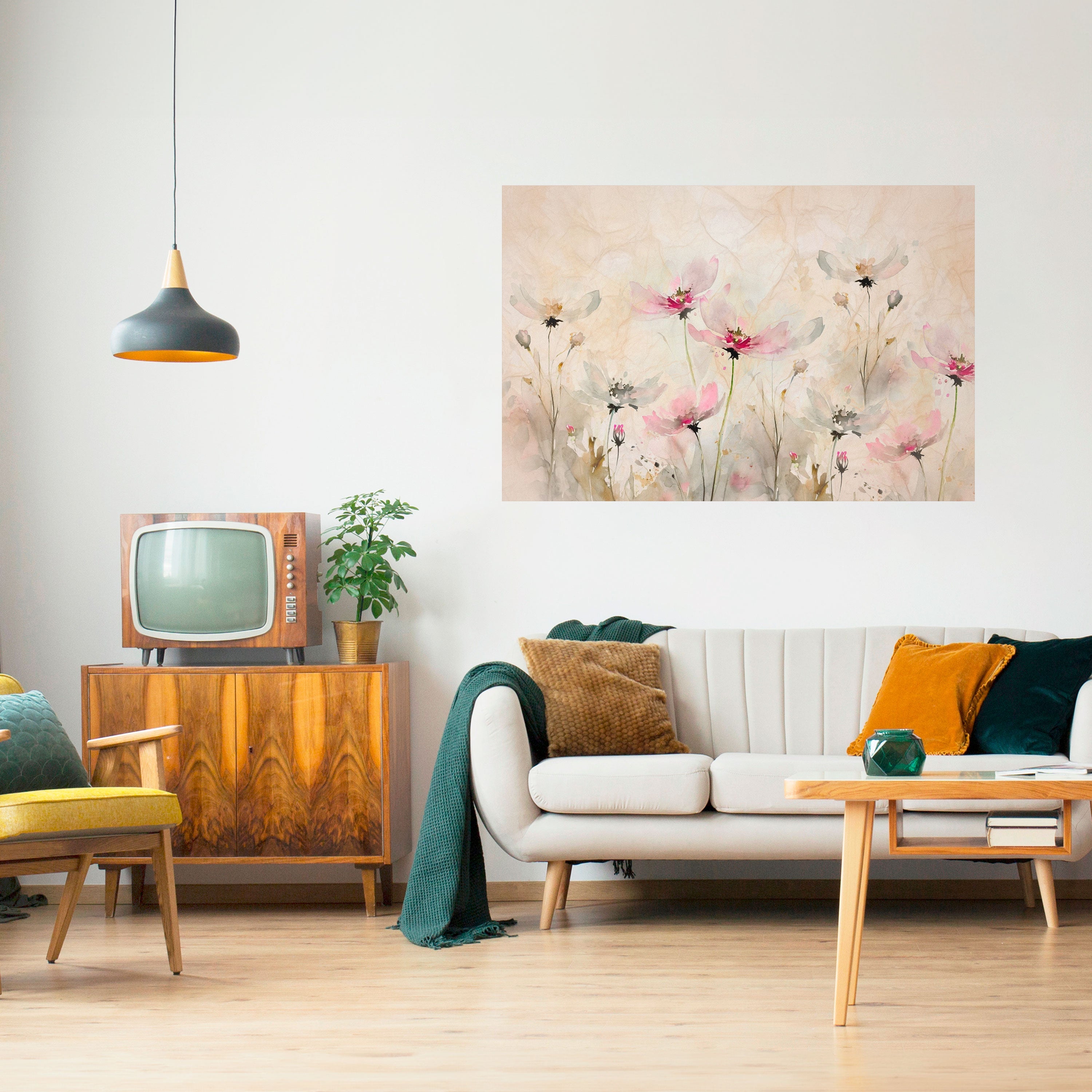 Affiche horizontale autocollante PAINTED LIGHTNESS