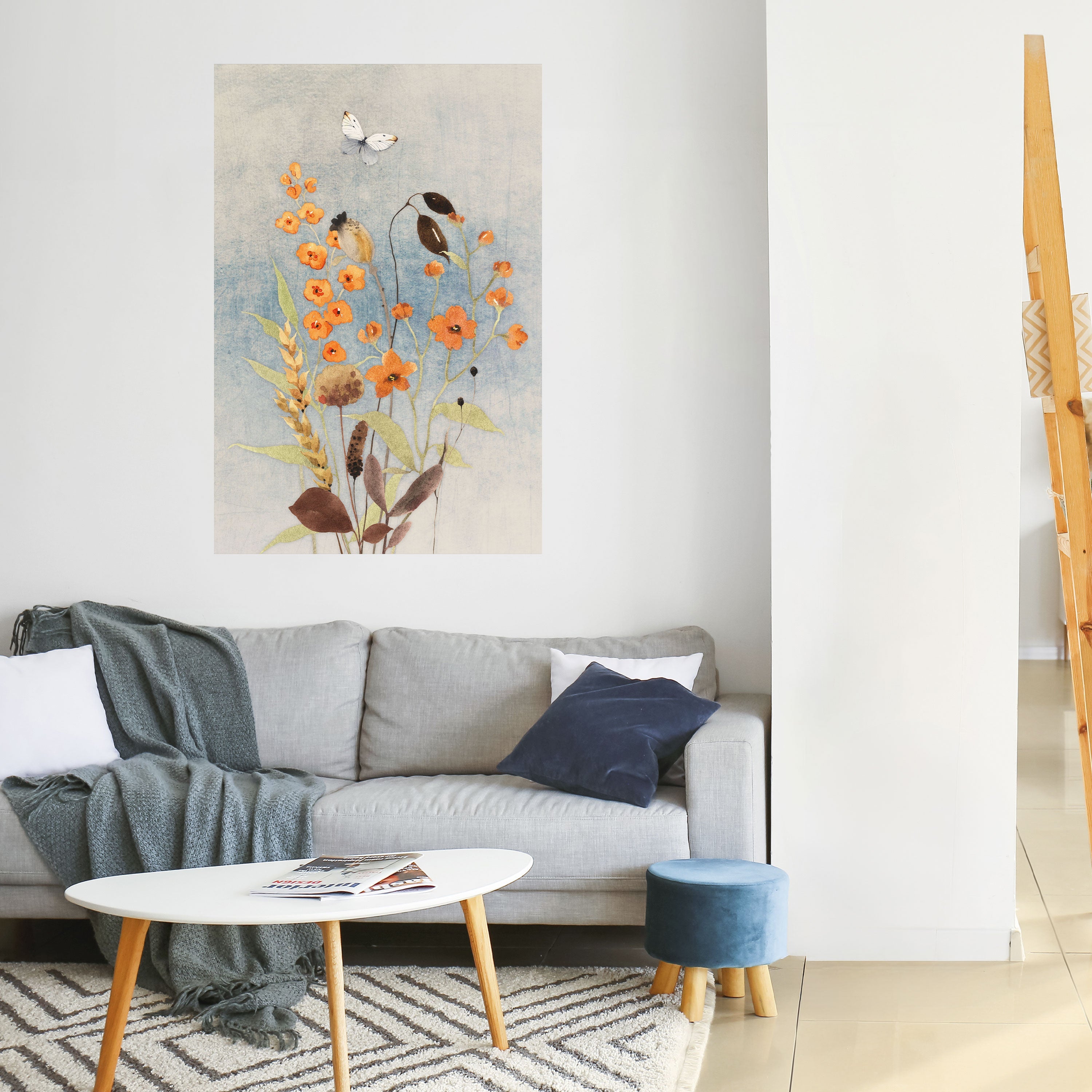 Affiche verticale autocollante « Whispers of Wildflowers »