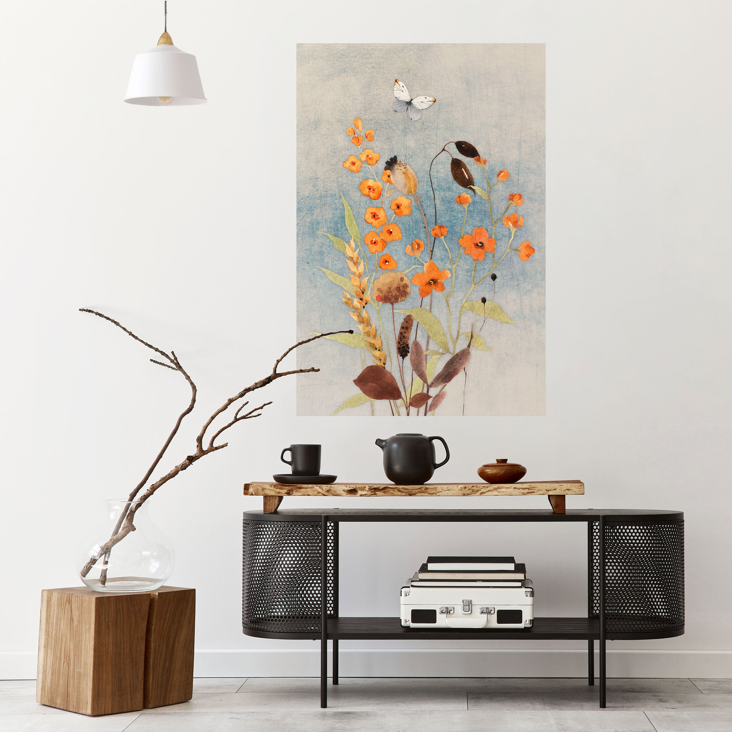 Affiche verticale autocollante « Whispers of Wildflowers »