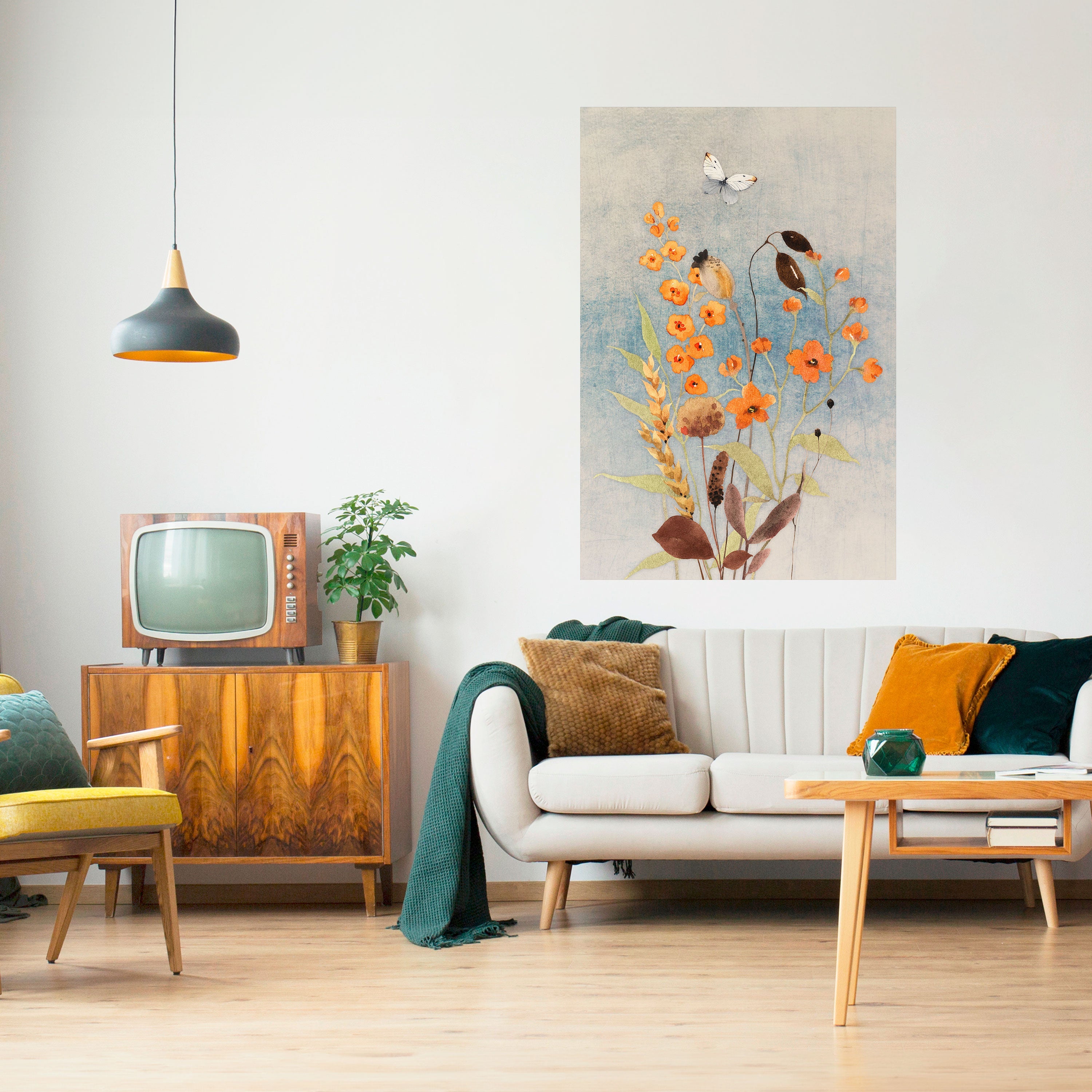 Affiche verticale autocollante « Whispers of Wildflowers »