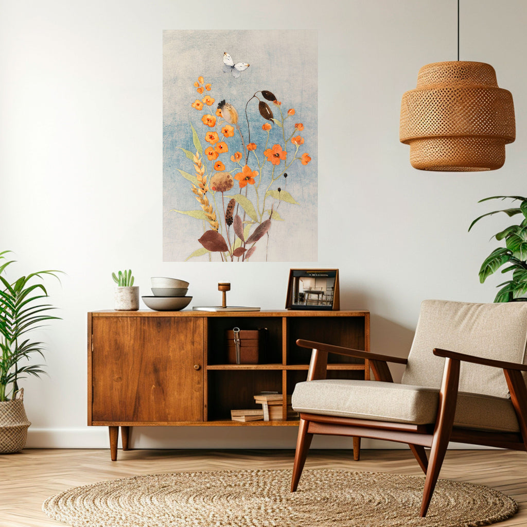 Affiche verticale autocollante « Whispers of Wildflowers »