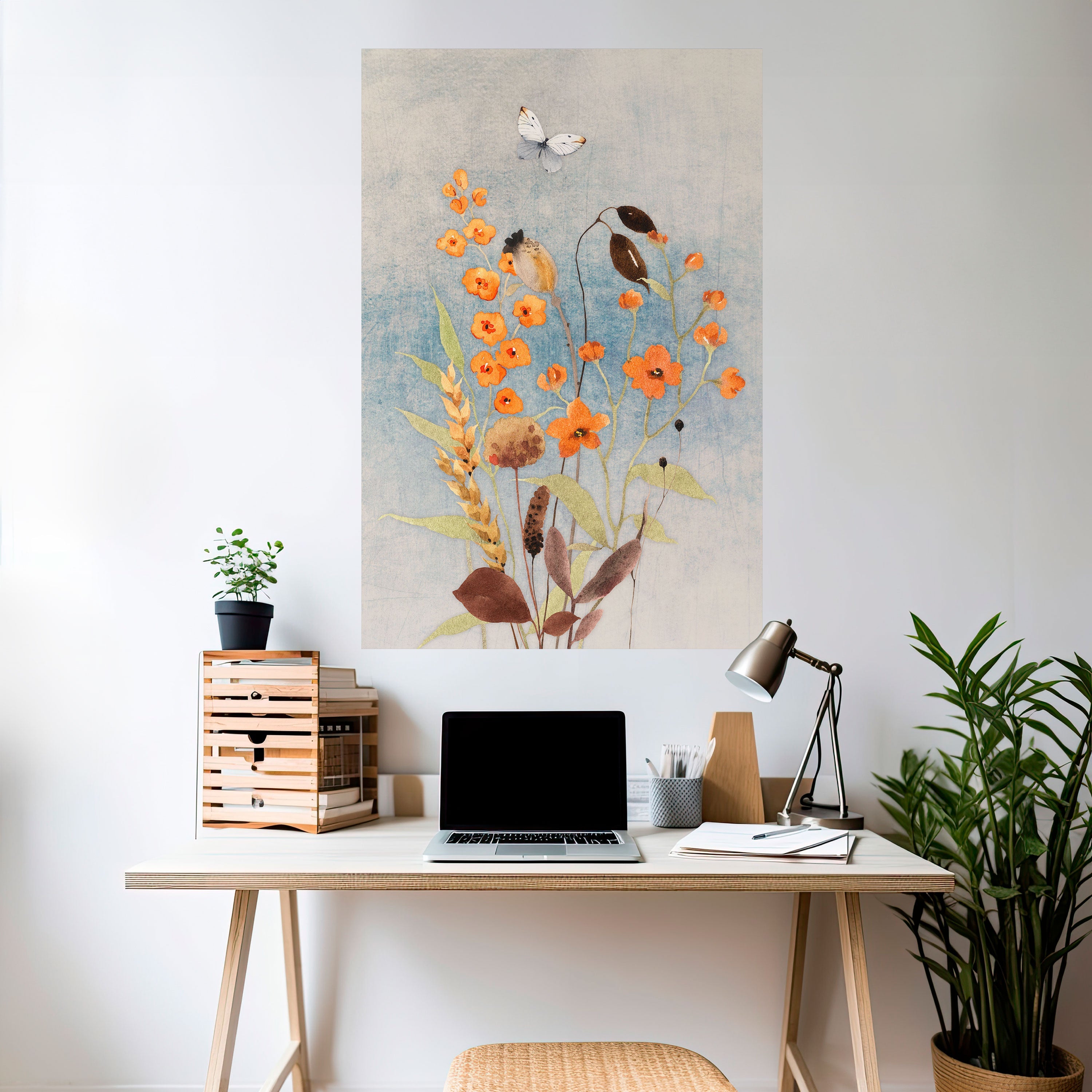 Affiche verticale autocollante « Whispers of Wildflowers »