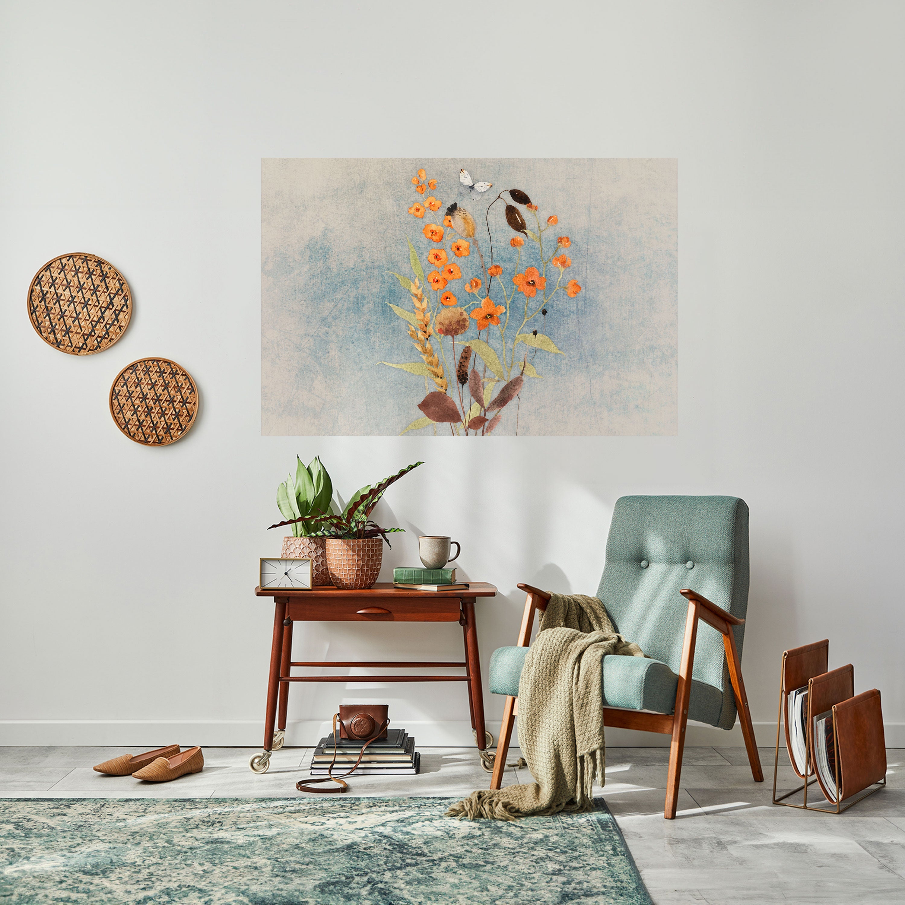 Affiche horizontale autocollante « Whispers of Wildflowers »