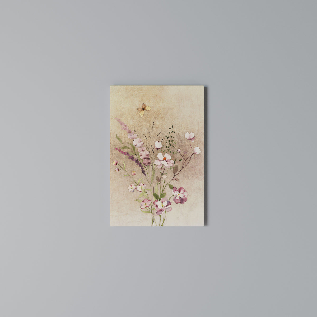 FLOWERED REVERIE Vertical Canvas Print