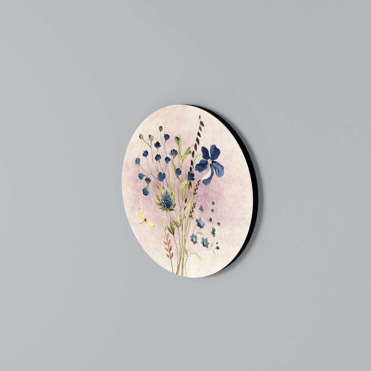 Round Wall Art – CORNFLOWER REVERIE