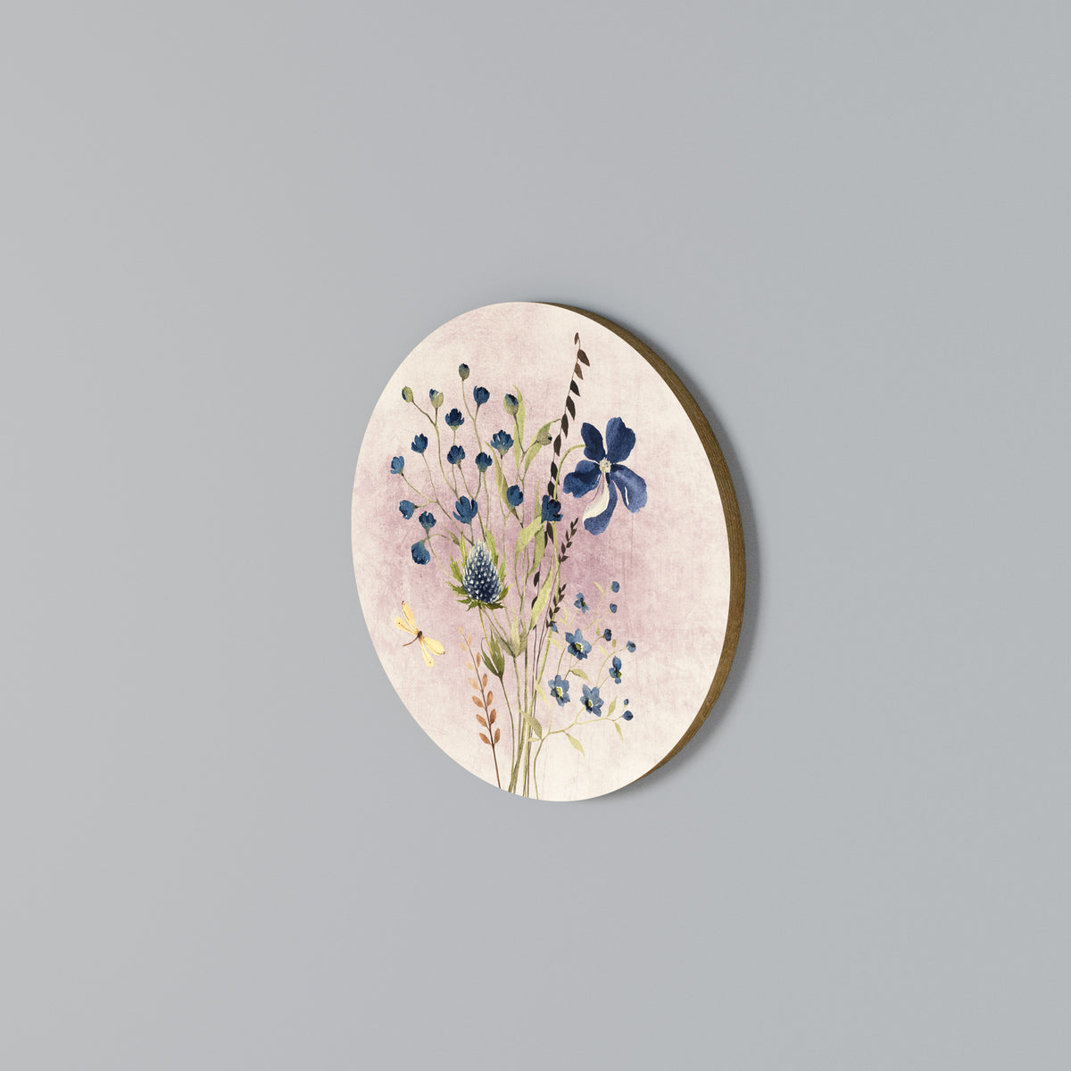 Round Wall Art – CORNFLOWER REVERIE