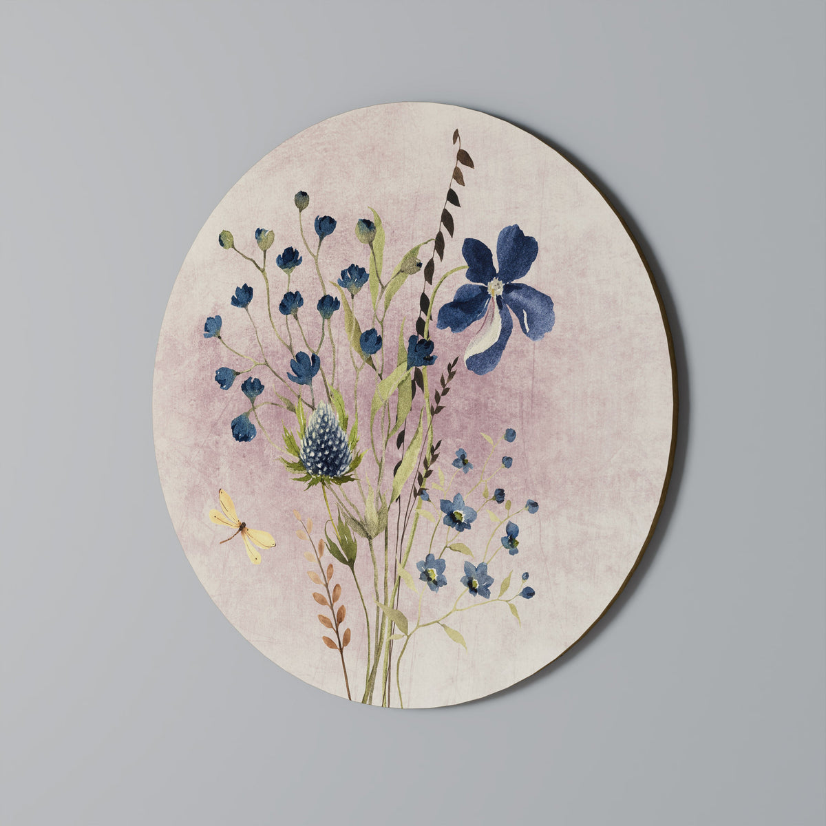 Décoration murale ronde CORNFLOWER REVERIE