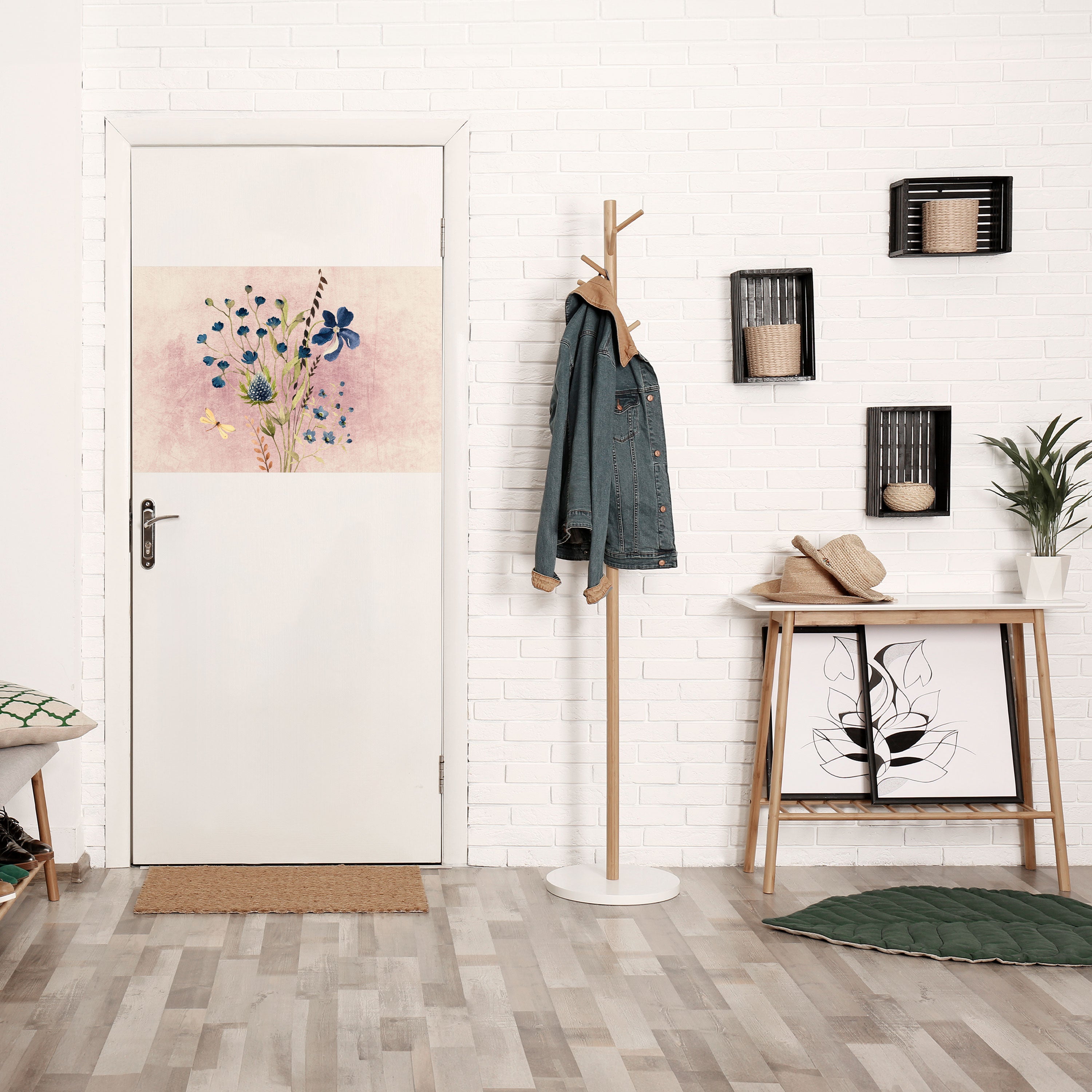 Affiche horizontale autocollante « RÊVERIE DE BLEUET »