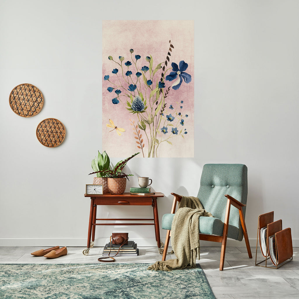 CORNFLOWER REVERIE Peel and Stick Vertical Poster