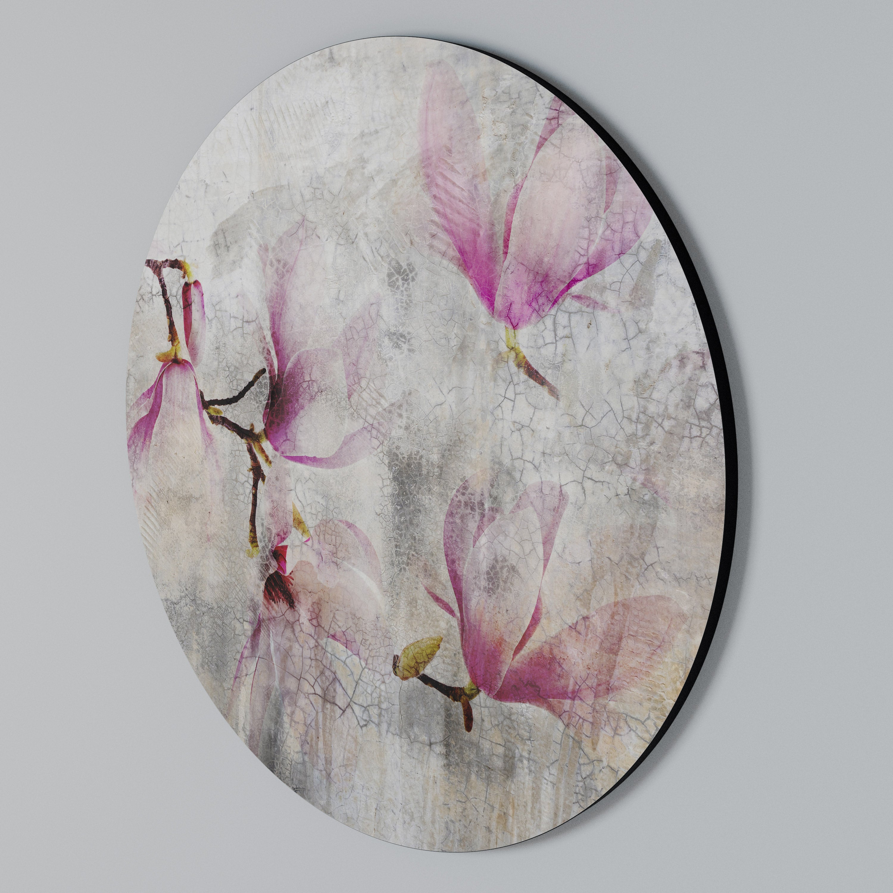ASTONISHING MAGNOLIA Round Wall Art