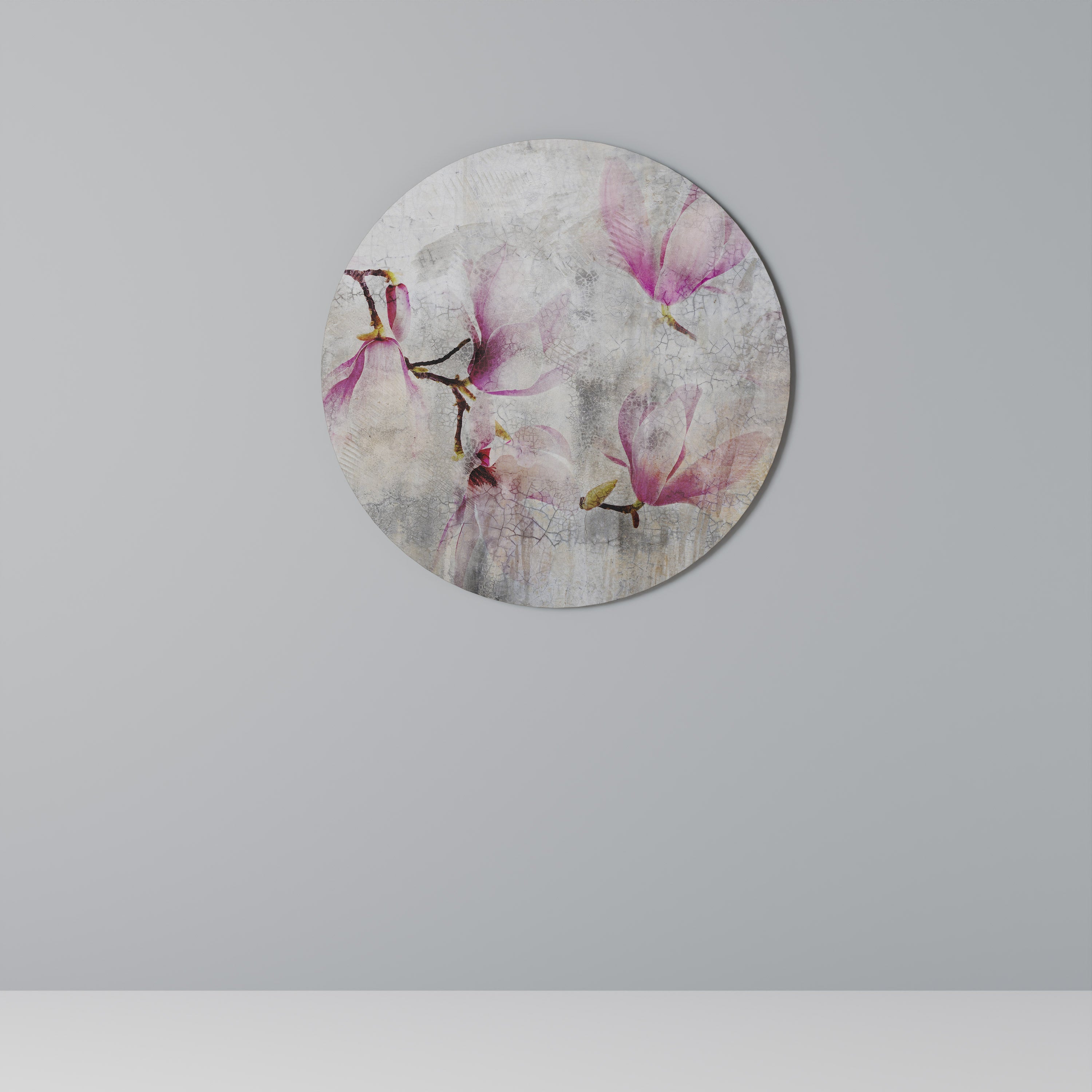 MAGNOLIA ÉTONNANT Décoration murale ronde