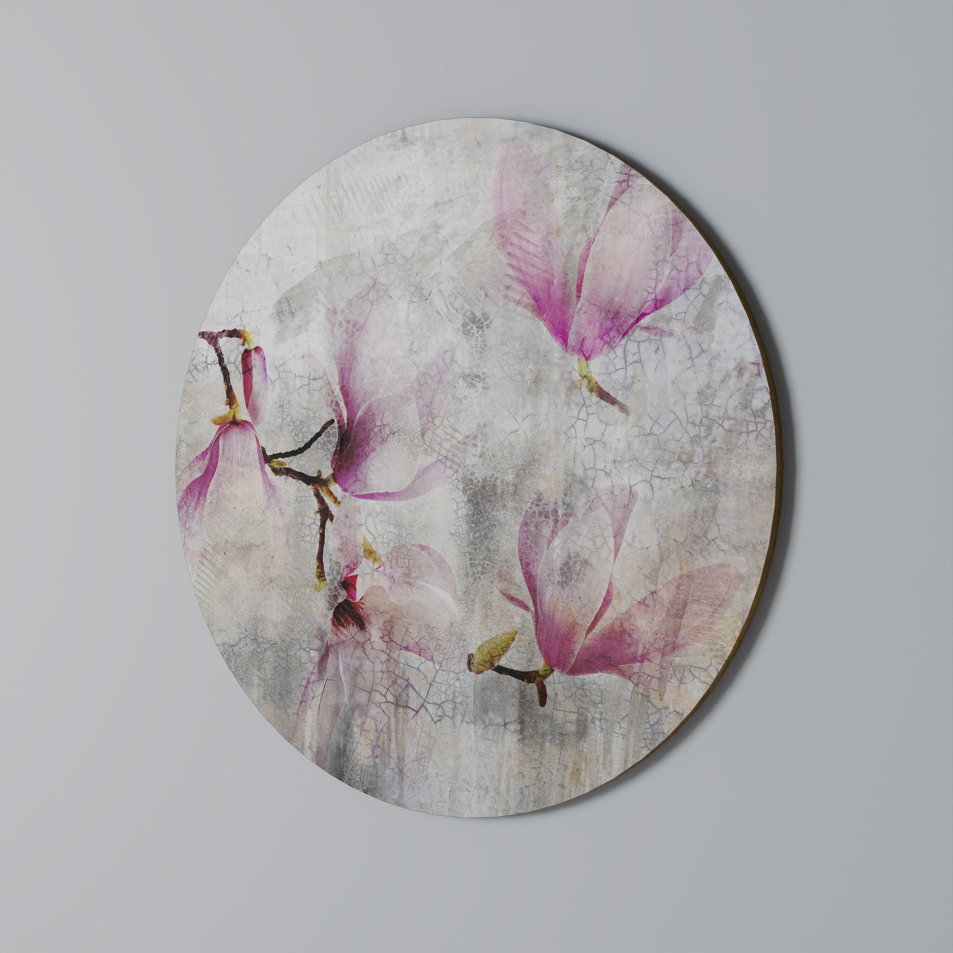 MAGNOLIA ÉTONNANT Décoration murale ronde