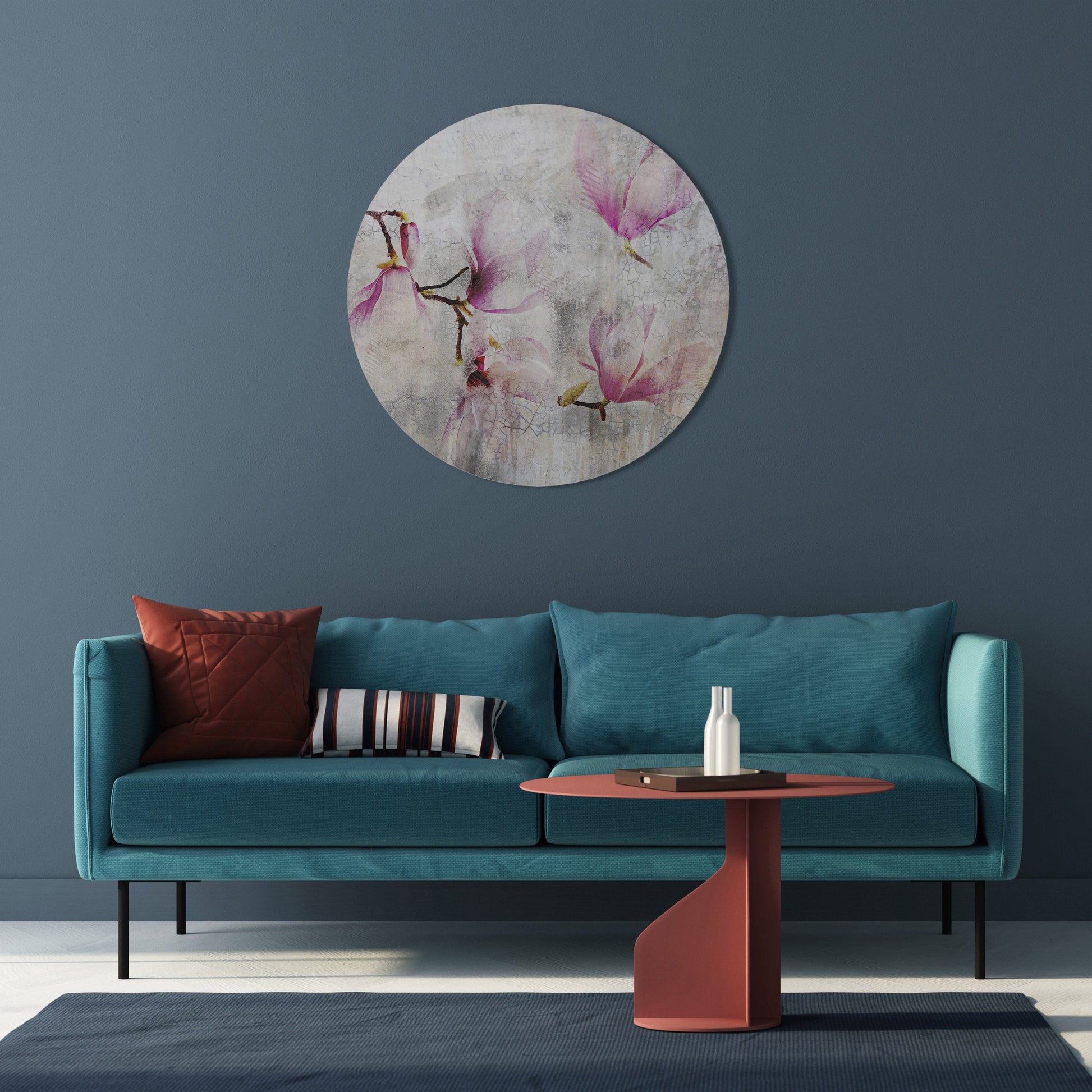 MAGNOLIA ÉTONNANT Décoration murale ronde