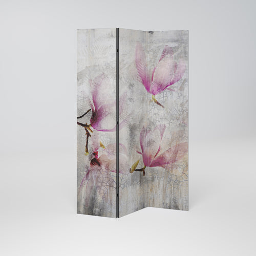 ASTONISHING MAGNOLIA 3-Panel Room Divider