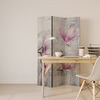 ASTONISHING MAGNOLIA 3-Panel Room Divider