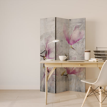 ASTONISHING MAGNOLIA 3-Panel Room Divider