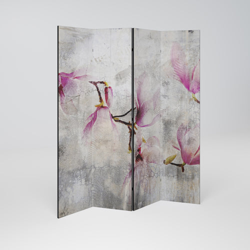 ASTONISHING MAGNOLIA 4-Panel Room Divider