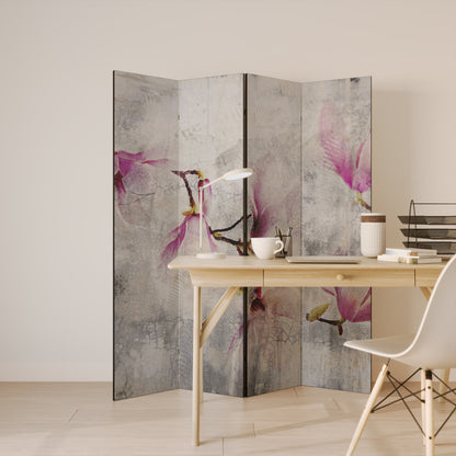 ASTONISHING MAGNOLIA 4-Panel Room Divider