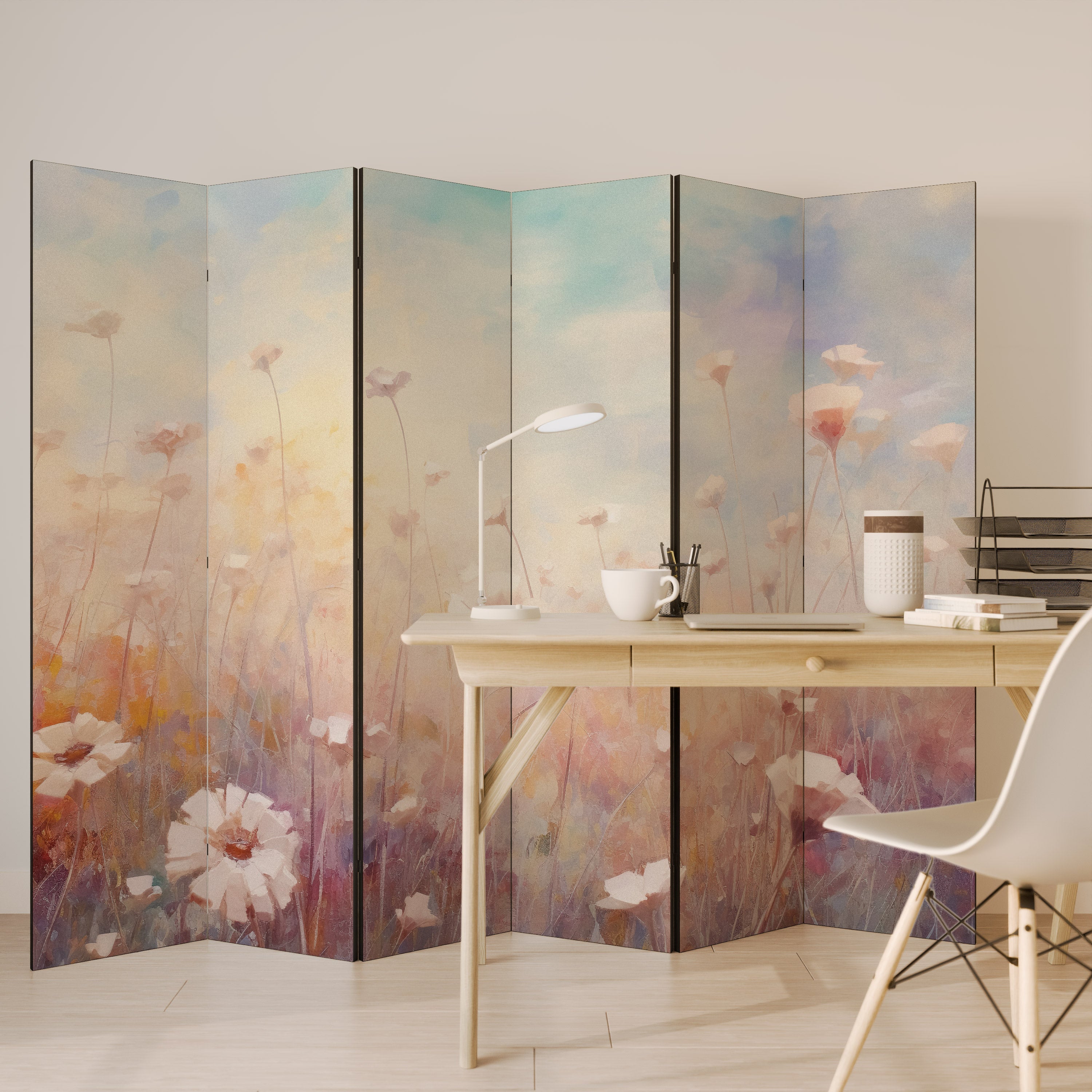 BREEZE OF COLORS Paravent décoratif à 6 panneaux