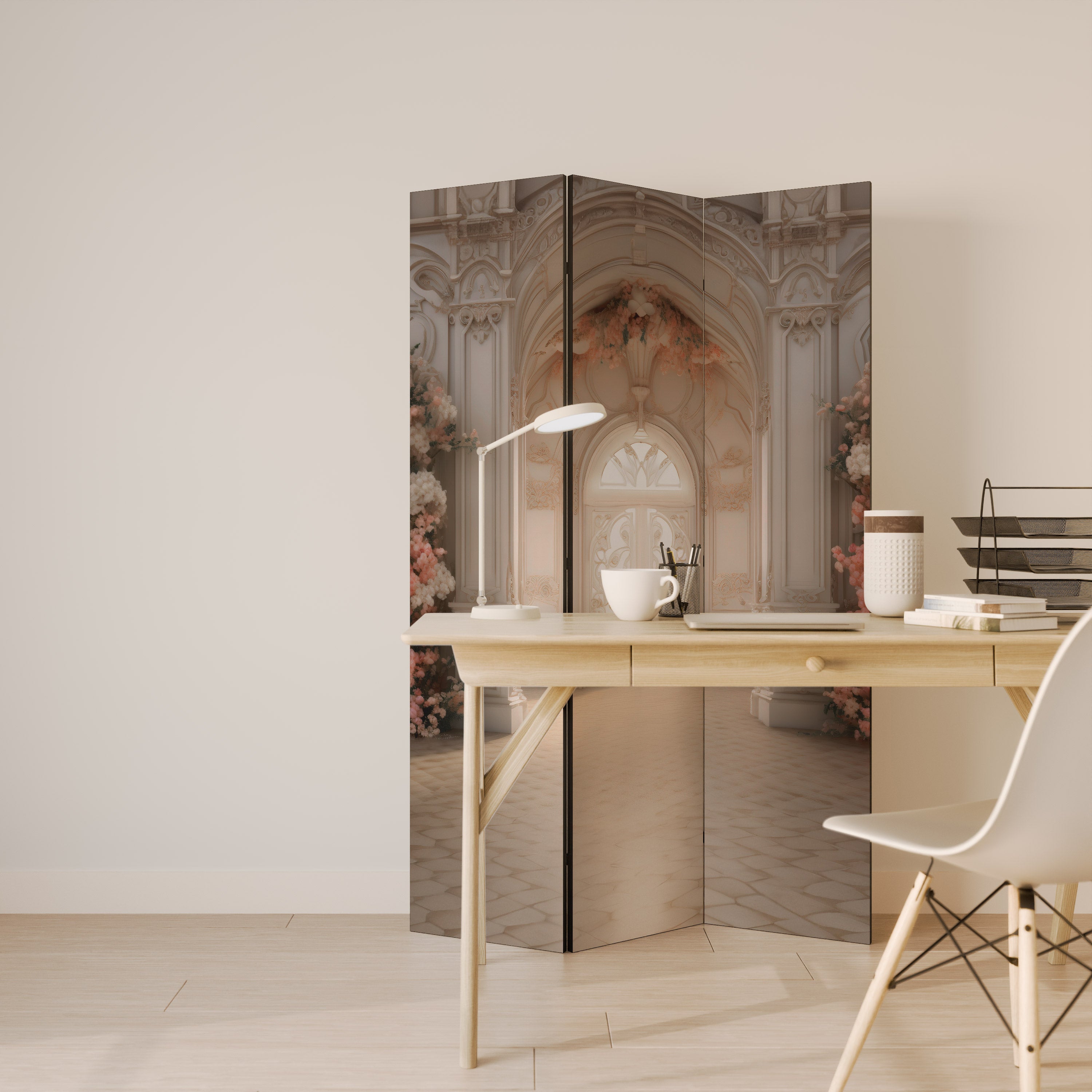 PORTES DE PAYSAGE DE RÊVE VIVID : séparateur de pièce décoratif à 3 panneaux