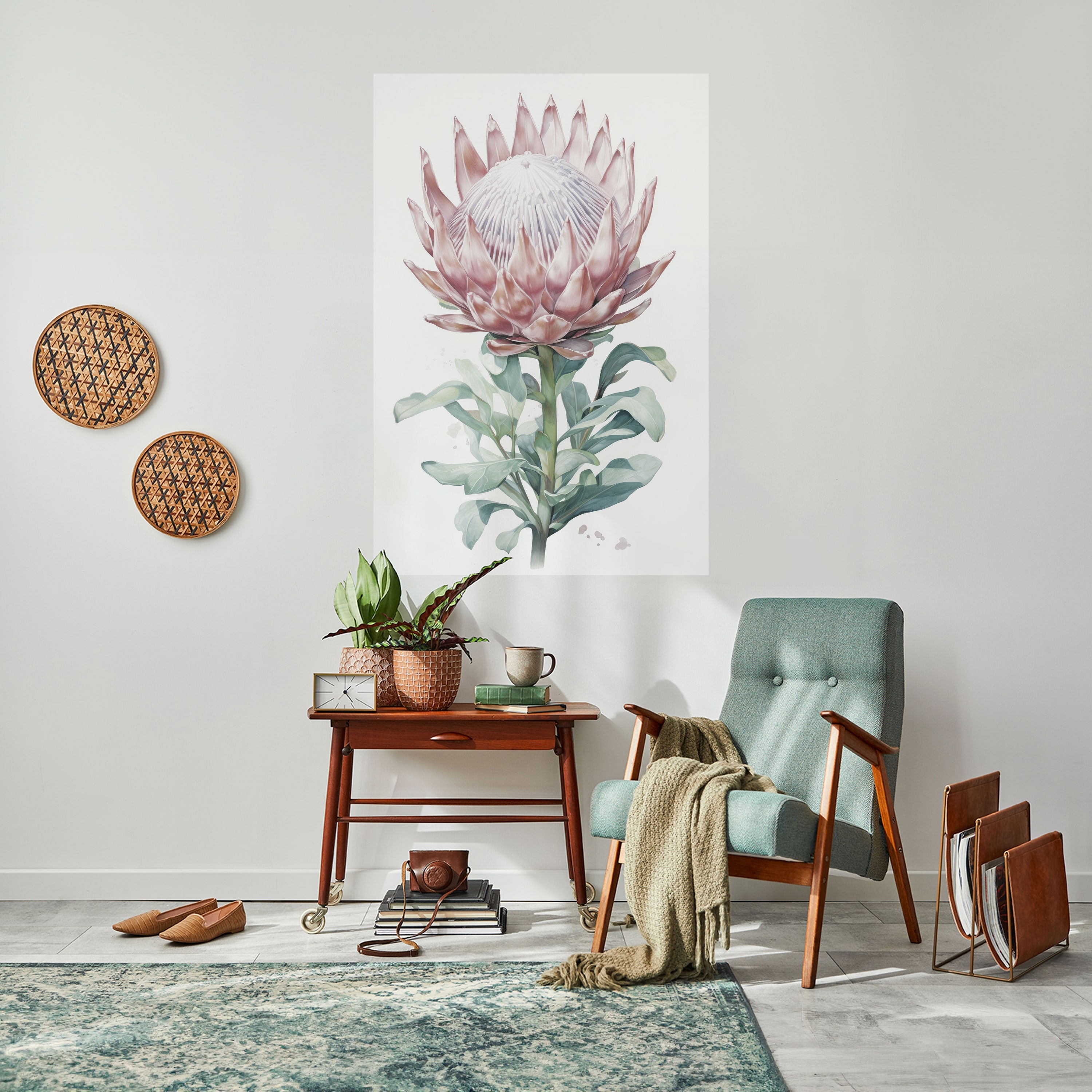 Affiche verticale autocollante ROYAL PROTEA