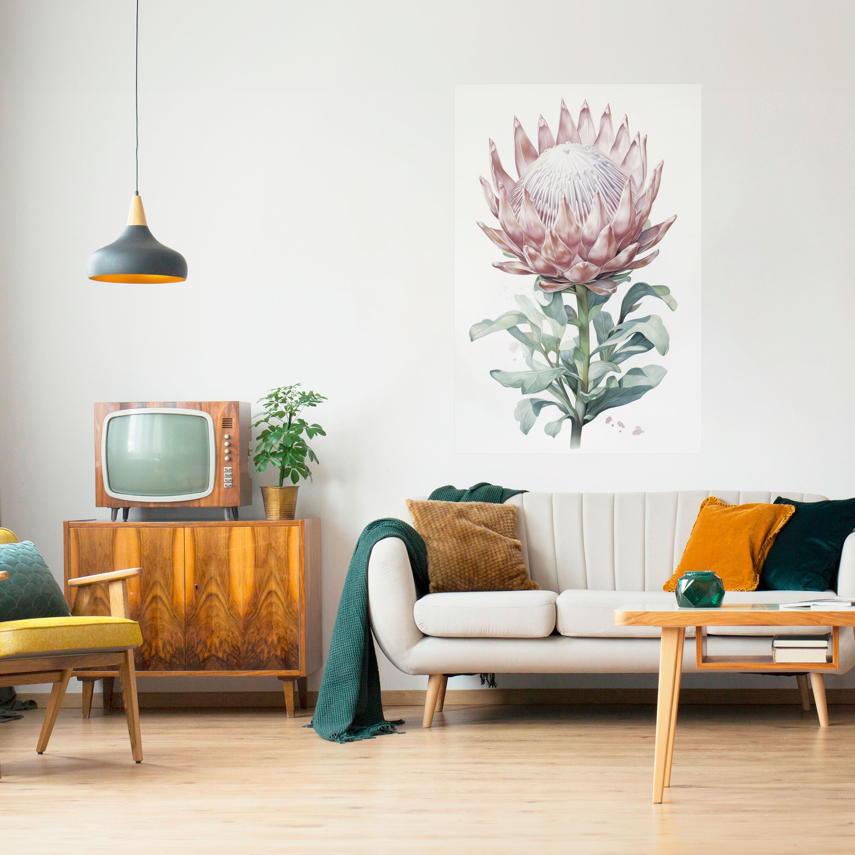 Affiche verticale autocollante ROYAL PROTEA