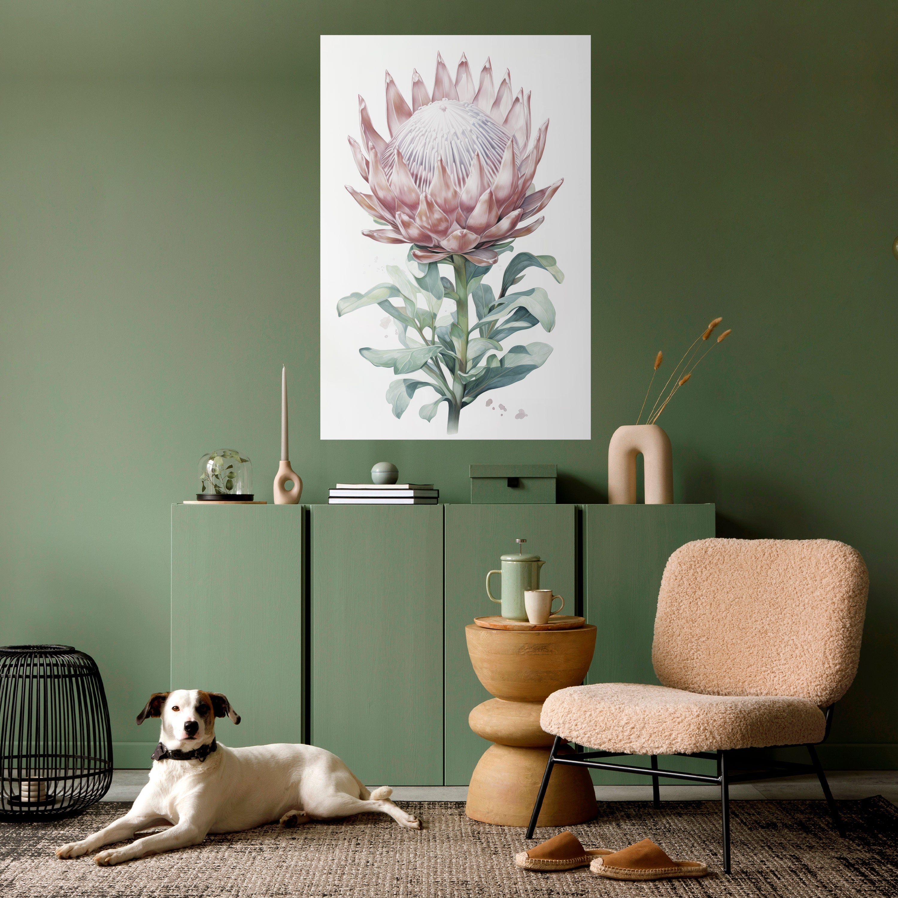 Affiche verticale autocollante ROYAL PROTEA