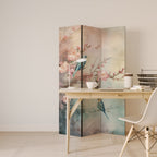 CHERRY BIRDSONG 3-Panel Room Divider