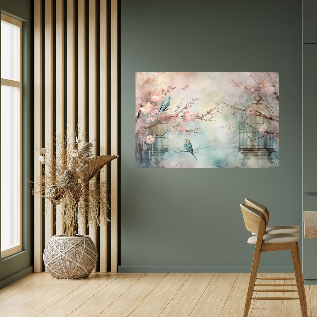 Affiche horizontale autocollante « CHERRY BIRDSONG »