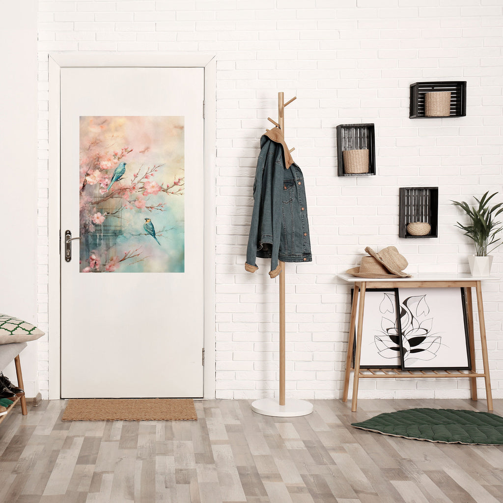 Affiche verticale autocollante « CHERRY BIRDSONG »