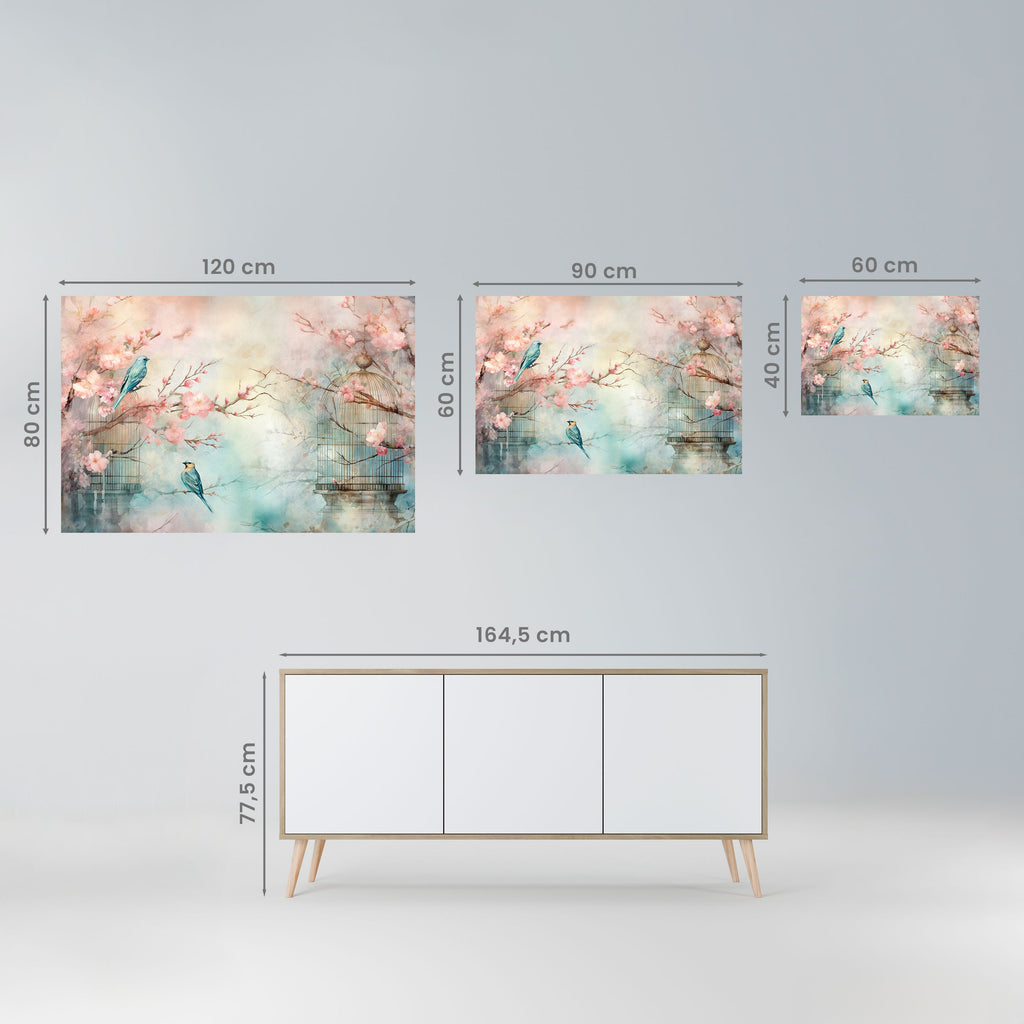 Affiche horizontale autocollante « CHERRY BIRDSONG »