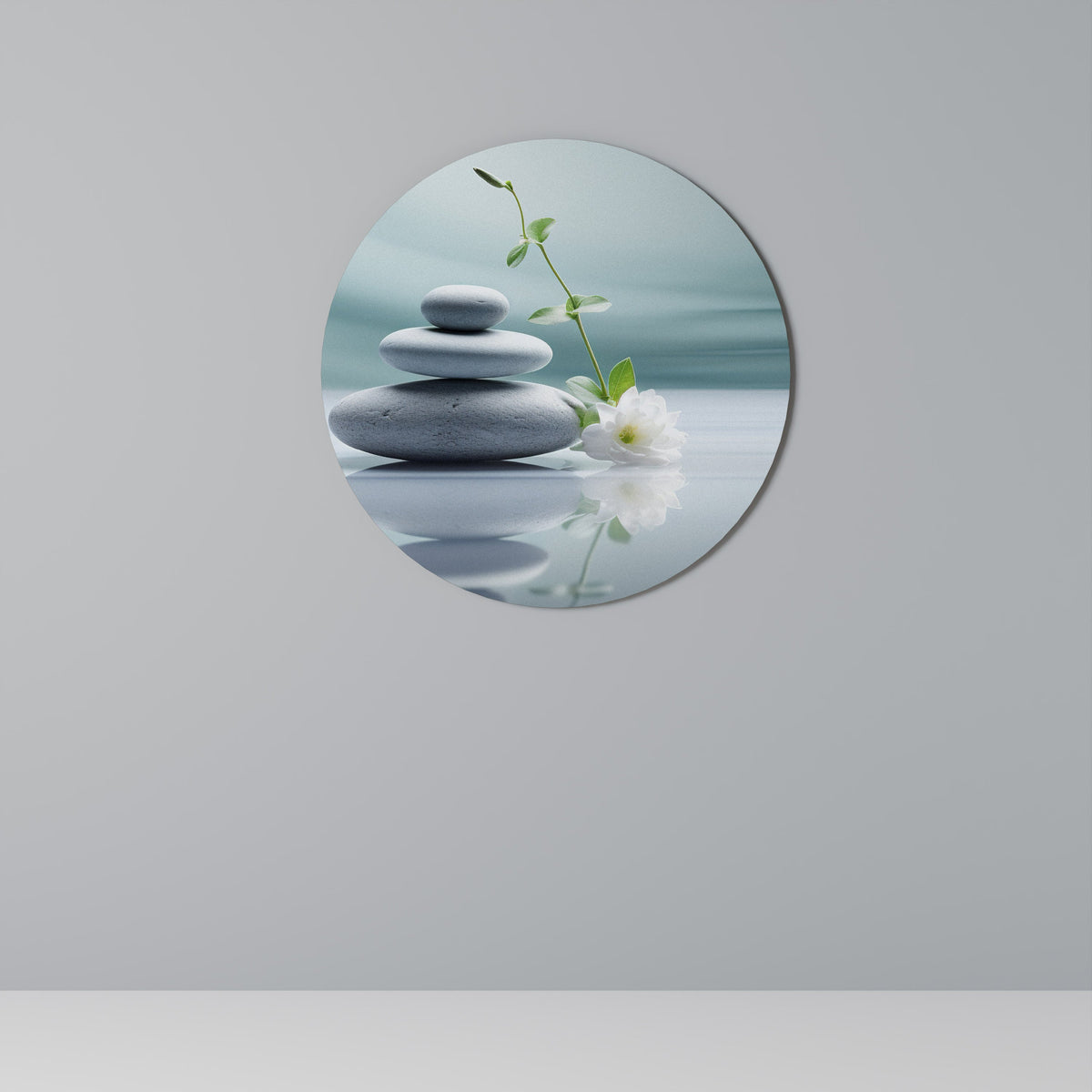 Décoration murale ronde TRANQUIL STONE BALANCE