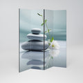 TRANQUIL STONE BALANCE 4-Panel Room Divider
