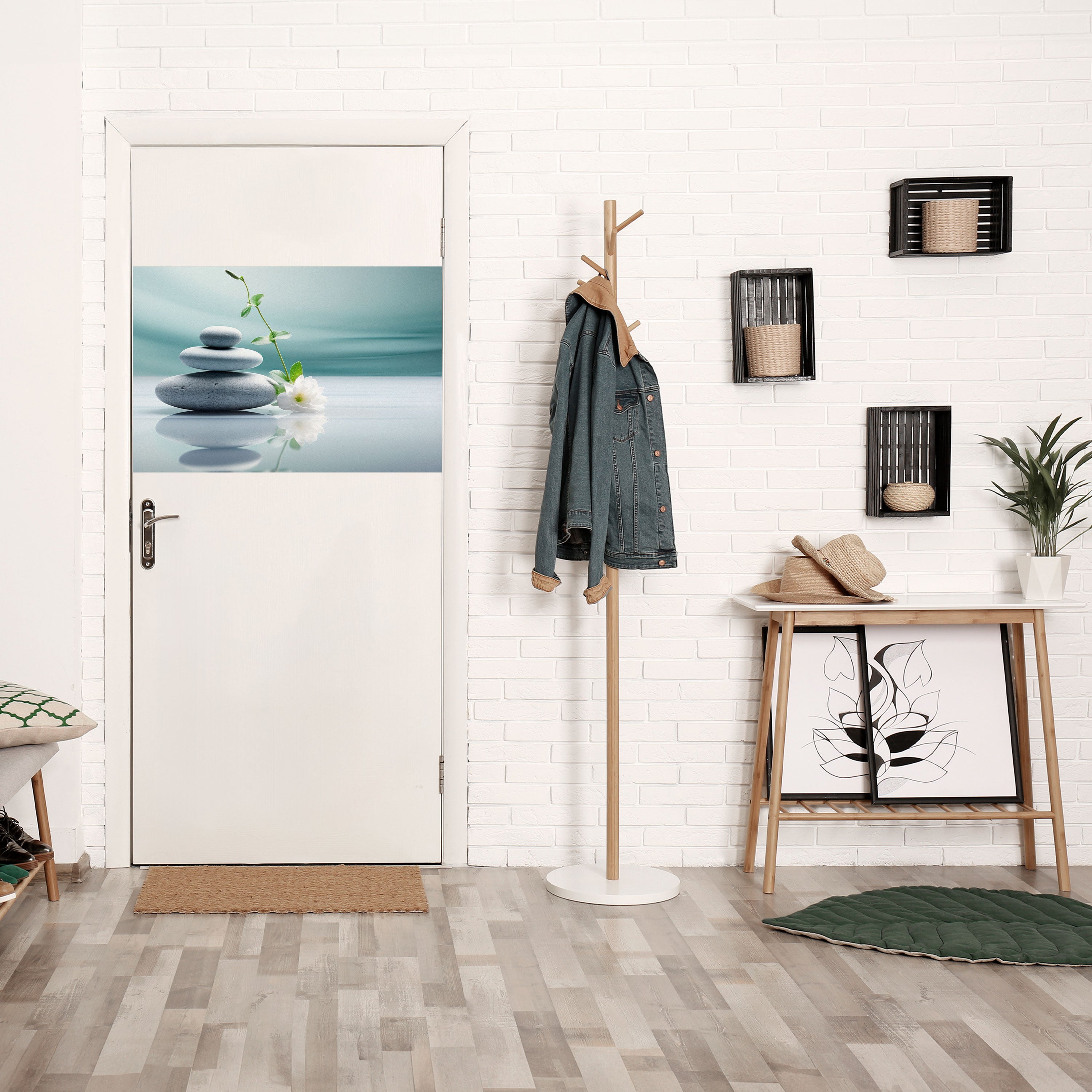 Affiche horizontale autocollante TRANQUIL STONE BALANCE