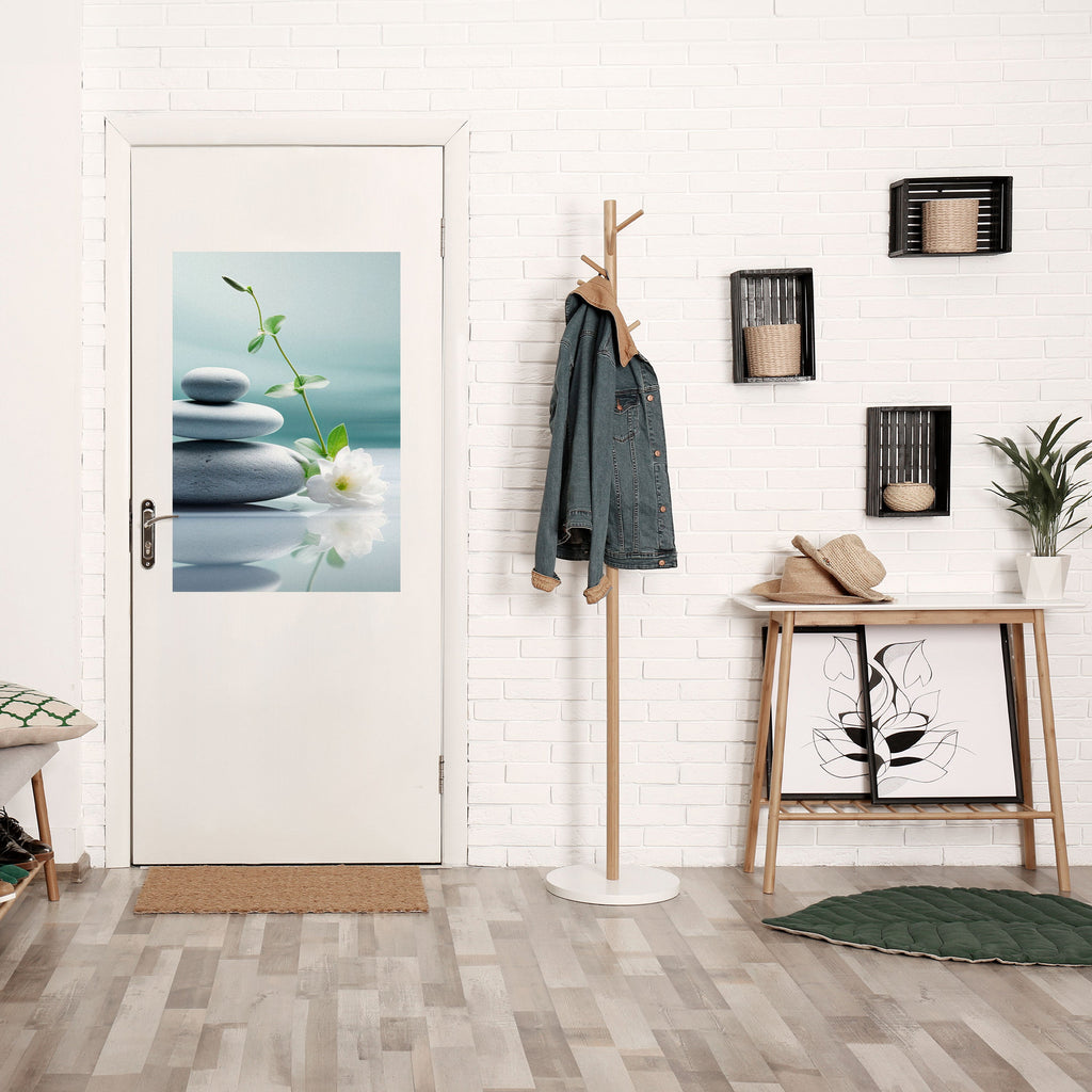 Affiche verticale autocollante « TRANQUIL STONE BALANCE »