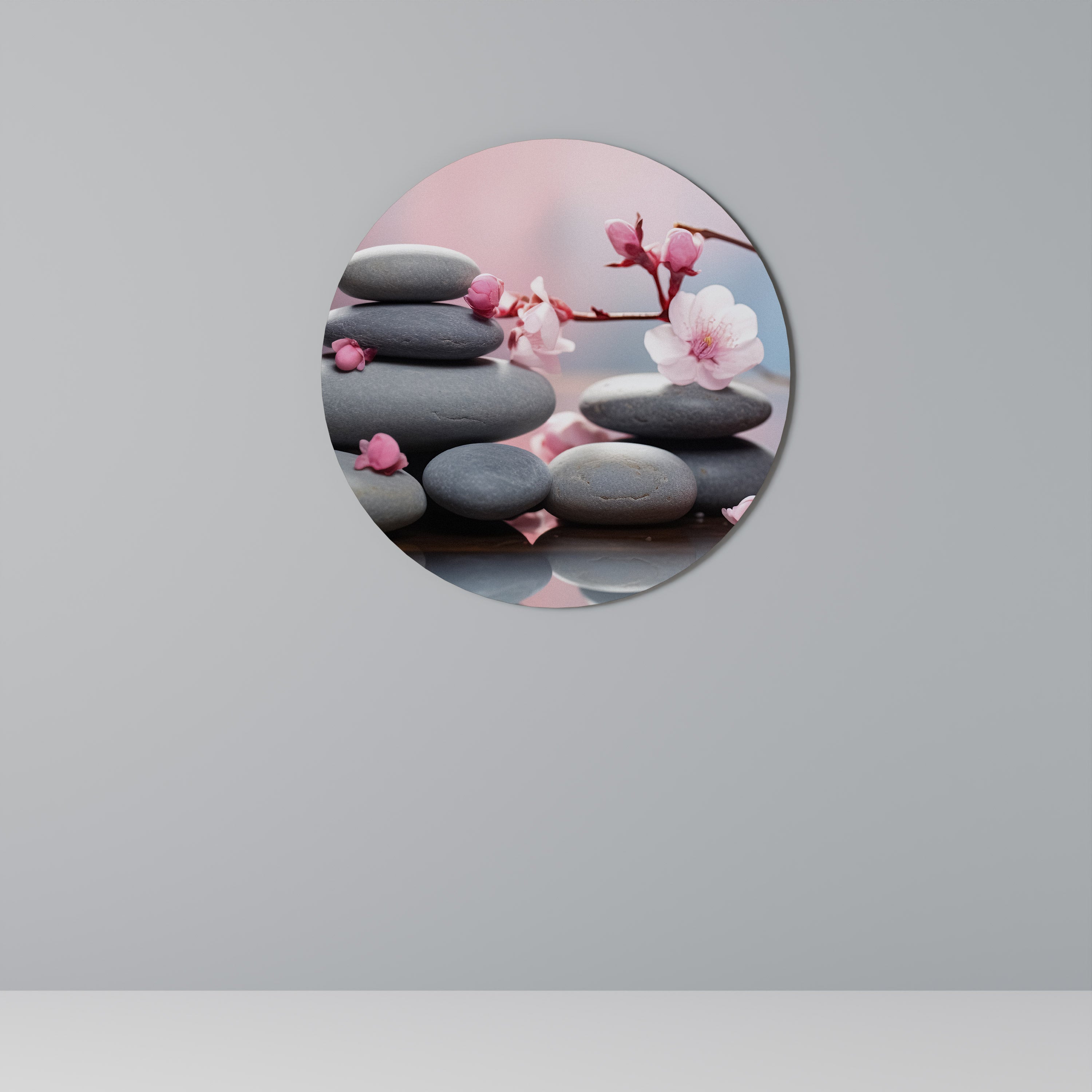 ÉQUILIBRE DE LA NATURE Art mural rond