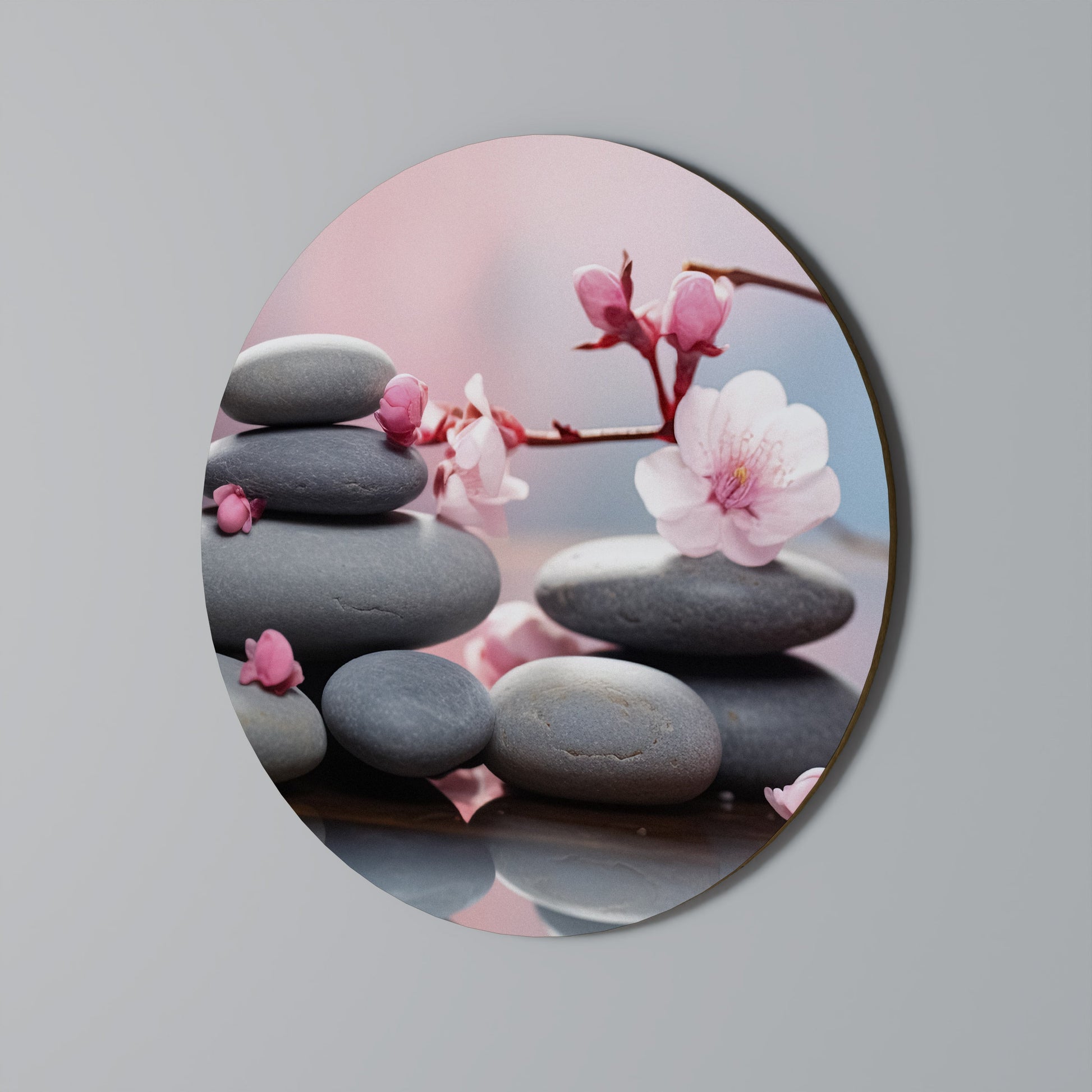ÉQUILIBRE DE LA NATURE Art mural rond