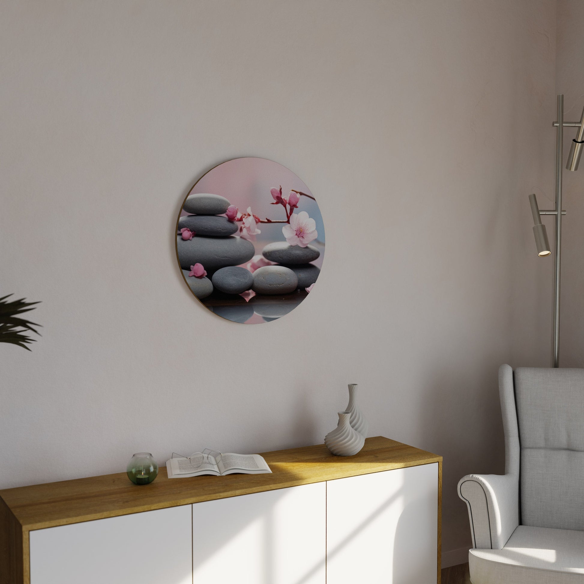 ÉQUILIBRE DE LA NATURE Art mural rond