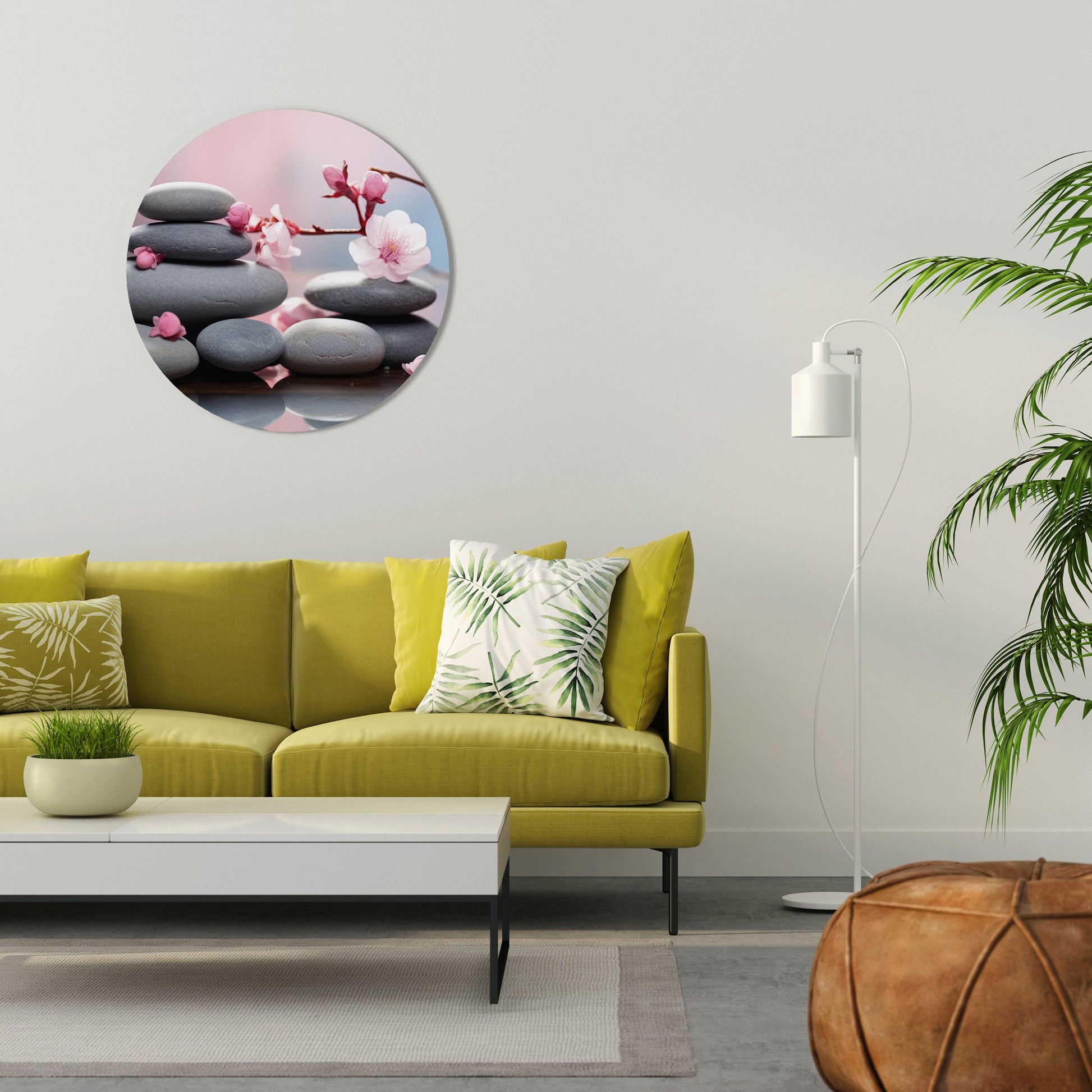 ÉQUILIBRE DE LA NATURE Art mural rond