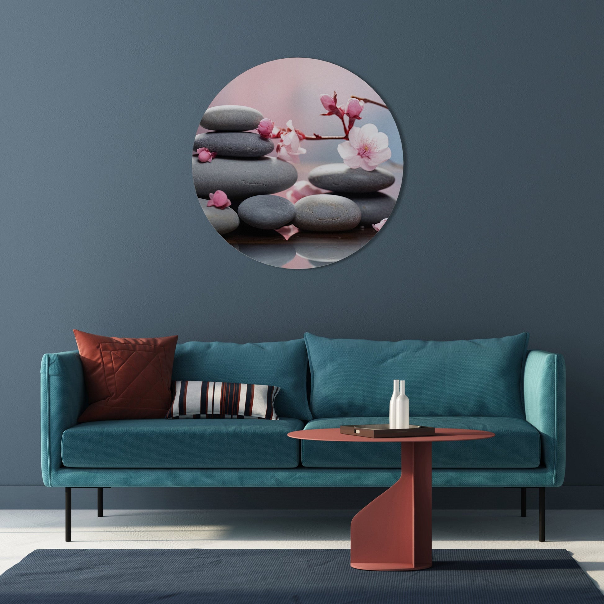 ÉQUILIBRE DE LA NATURE Art mural rond