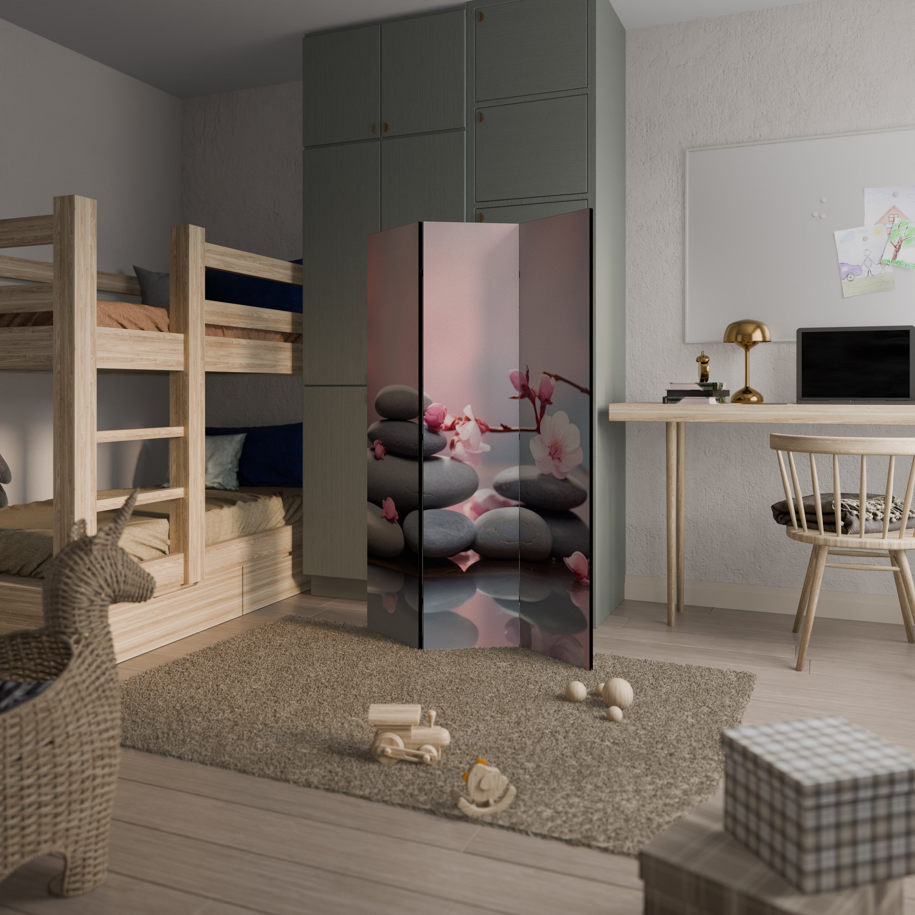 Paravent décoratif à 3 panneaux BALANCE OF NATURE