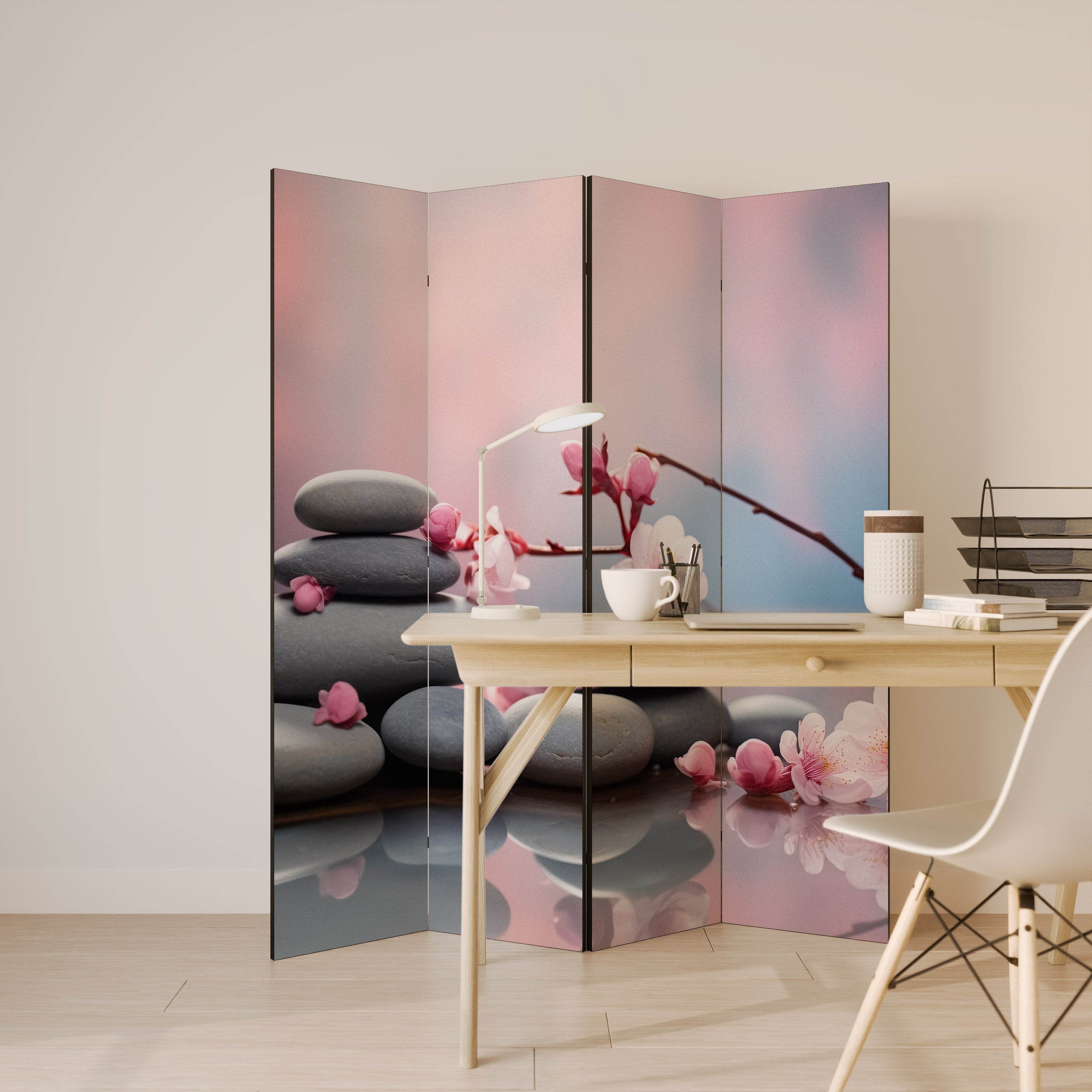 Paravent décoratif à 4 panneaux BALANCE OF NATURE