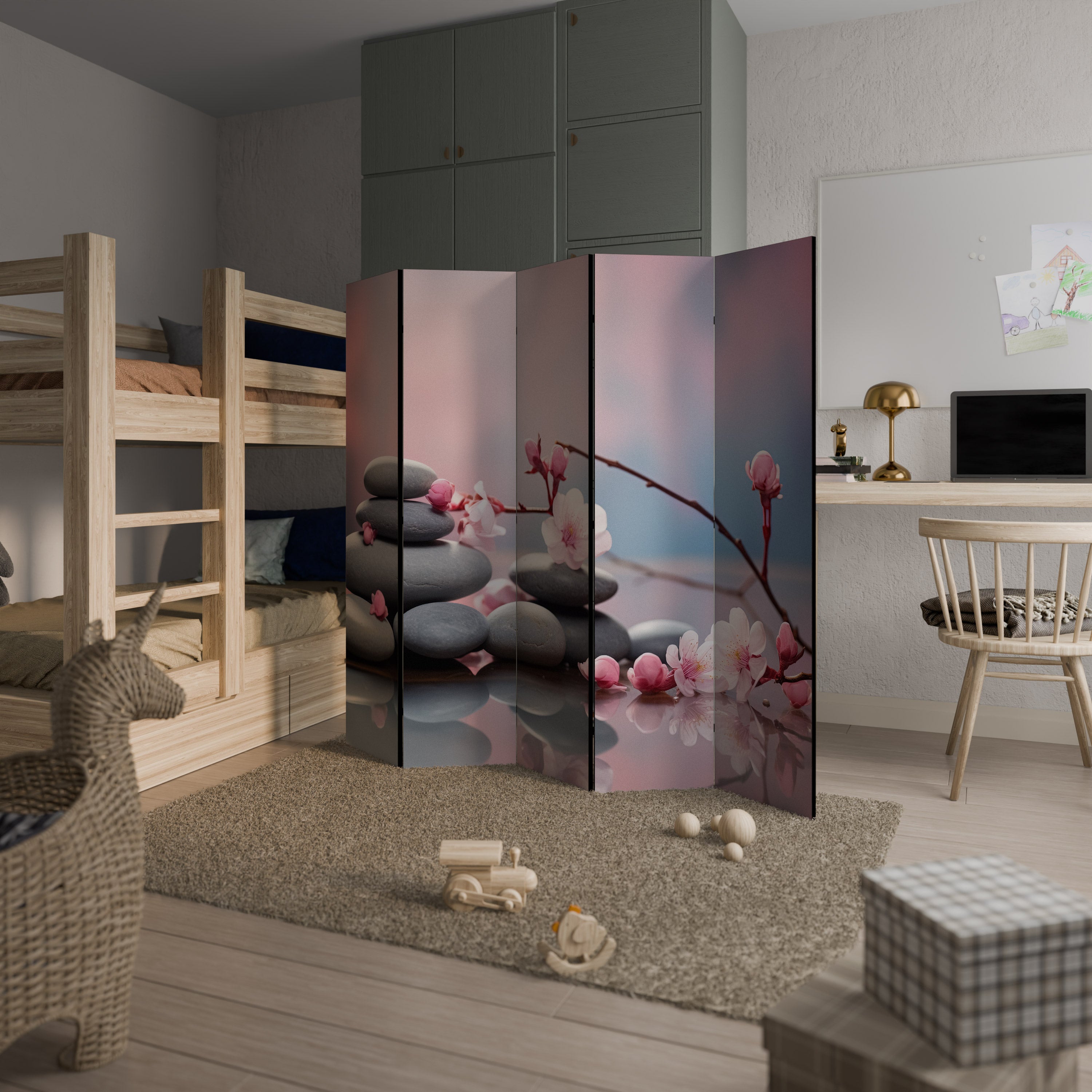 BALANCE OF NATURE 5-Panel Room Divider