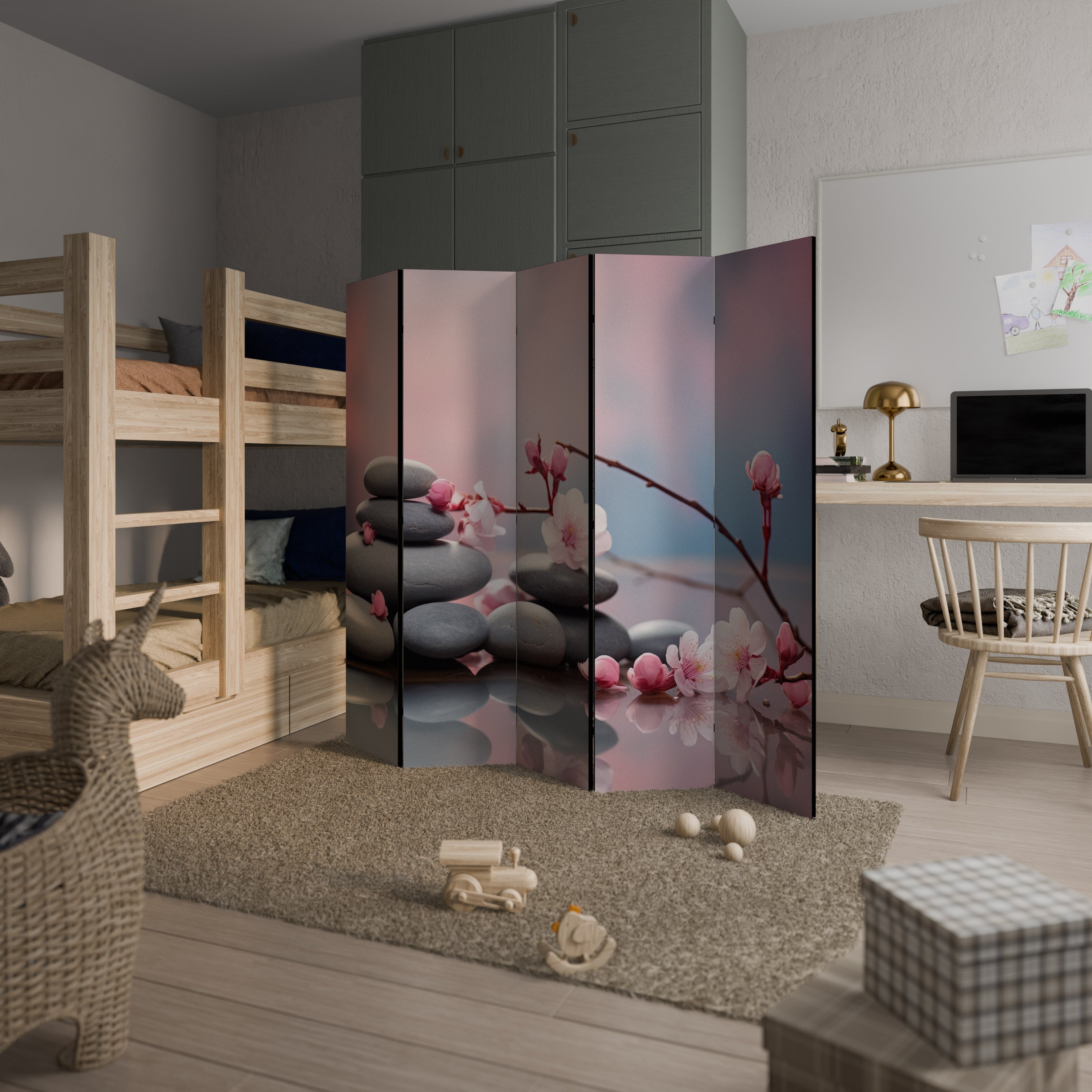 Paravent décoratif à 5 panneaux BALANCE OF NATURE