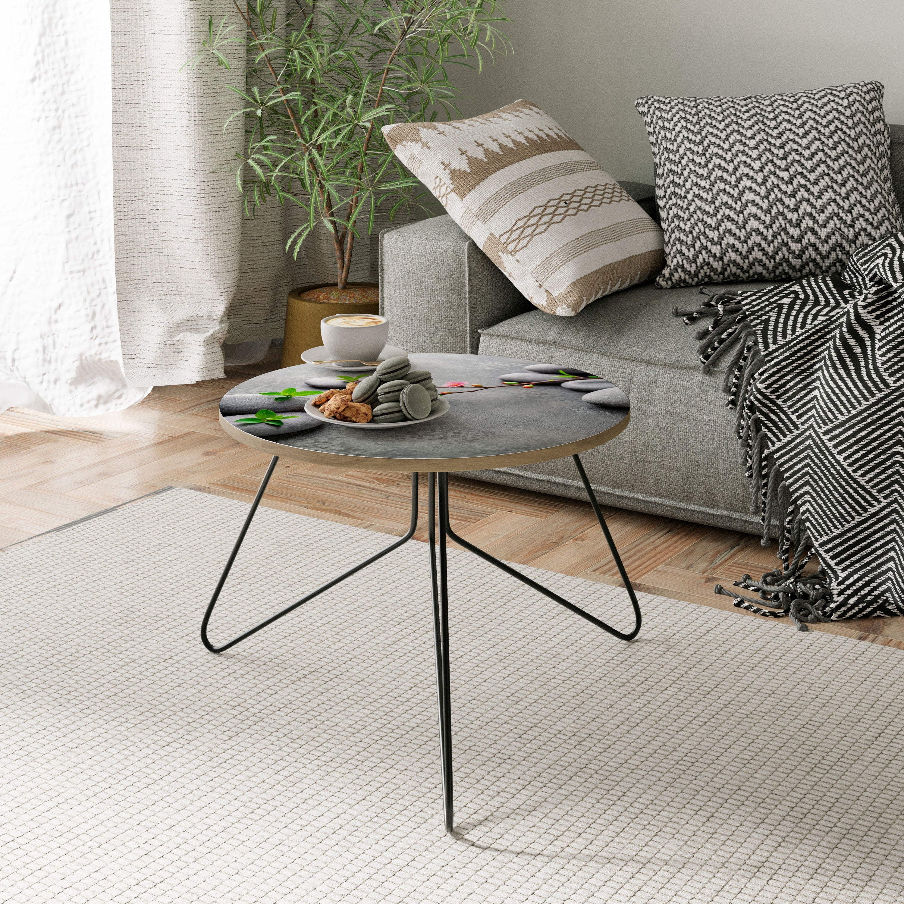 Table basse STONES AND BLOSSOMS 60