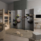 STONES AND BLOSSOMS 6-Panel Room Divider