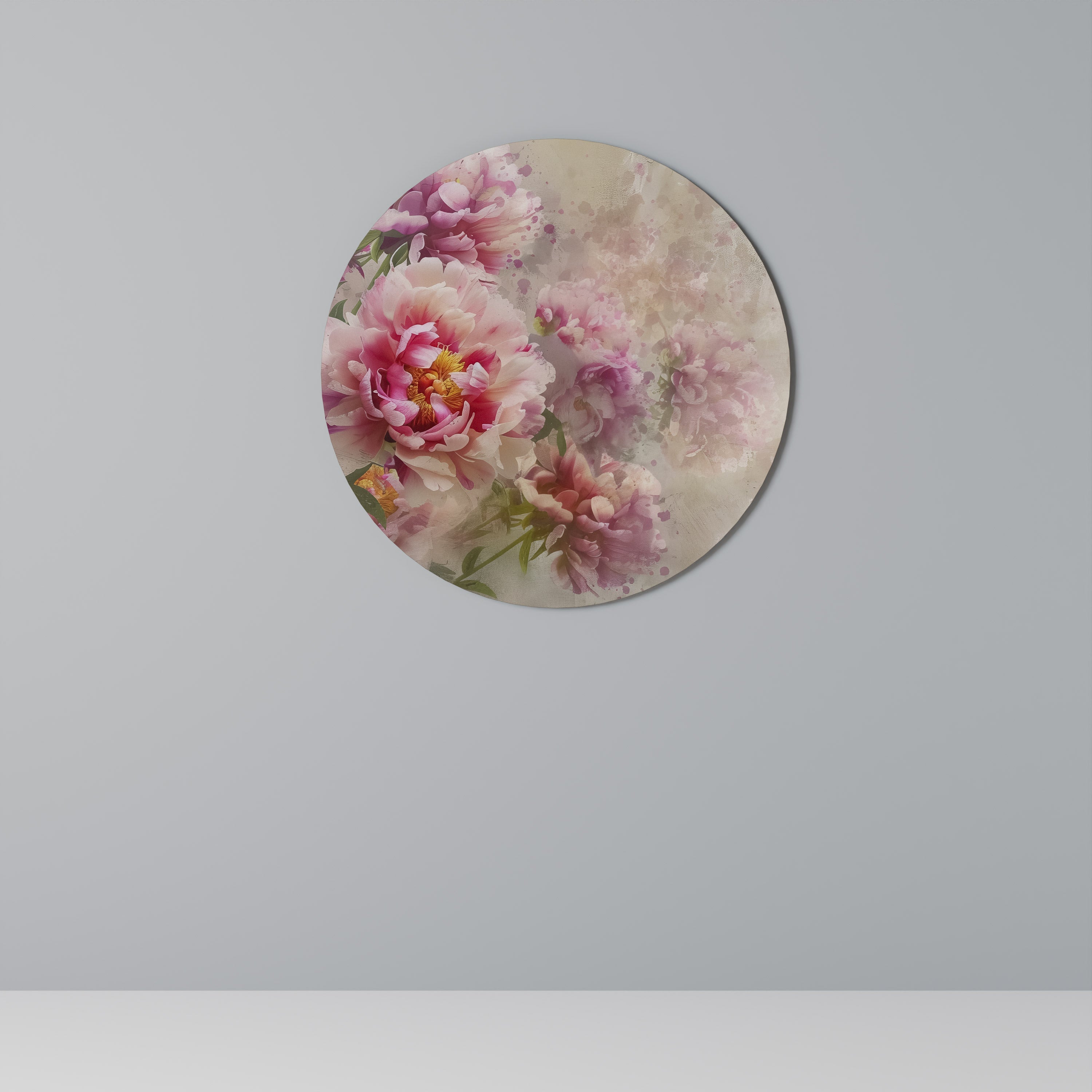Décoration murale ronde PEONY WHISPER