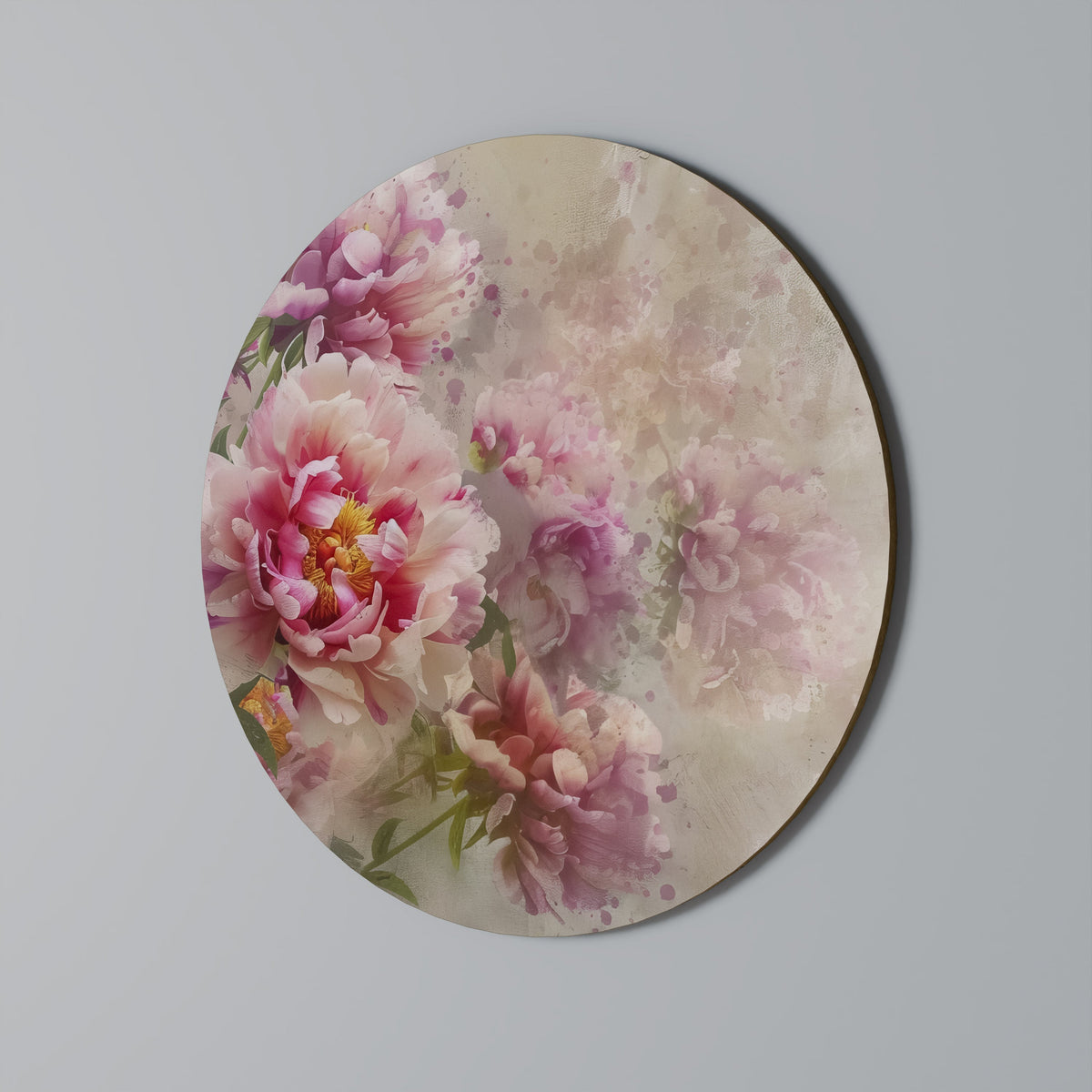 Décoration murale ronde PEONY WHISPER