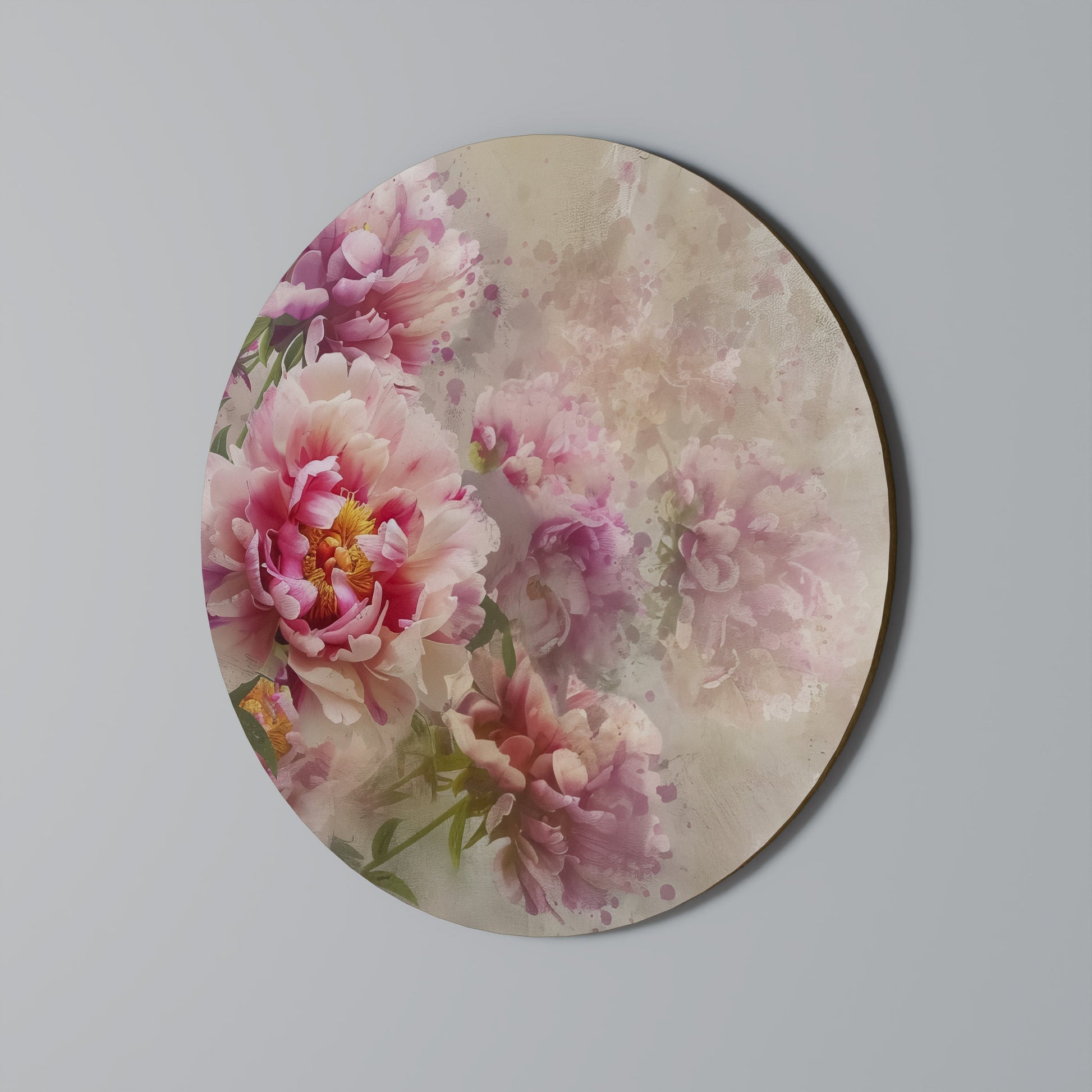 Décoration murale ronde PEONY WHISPER